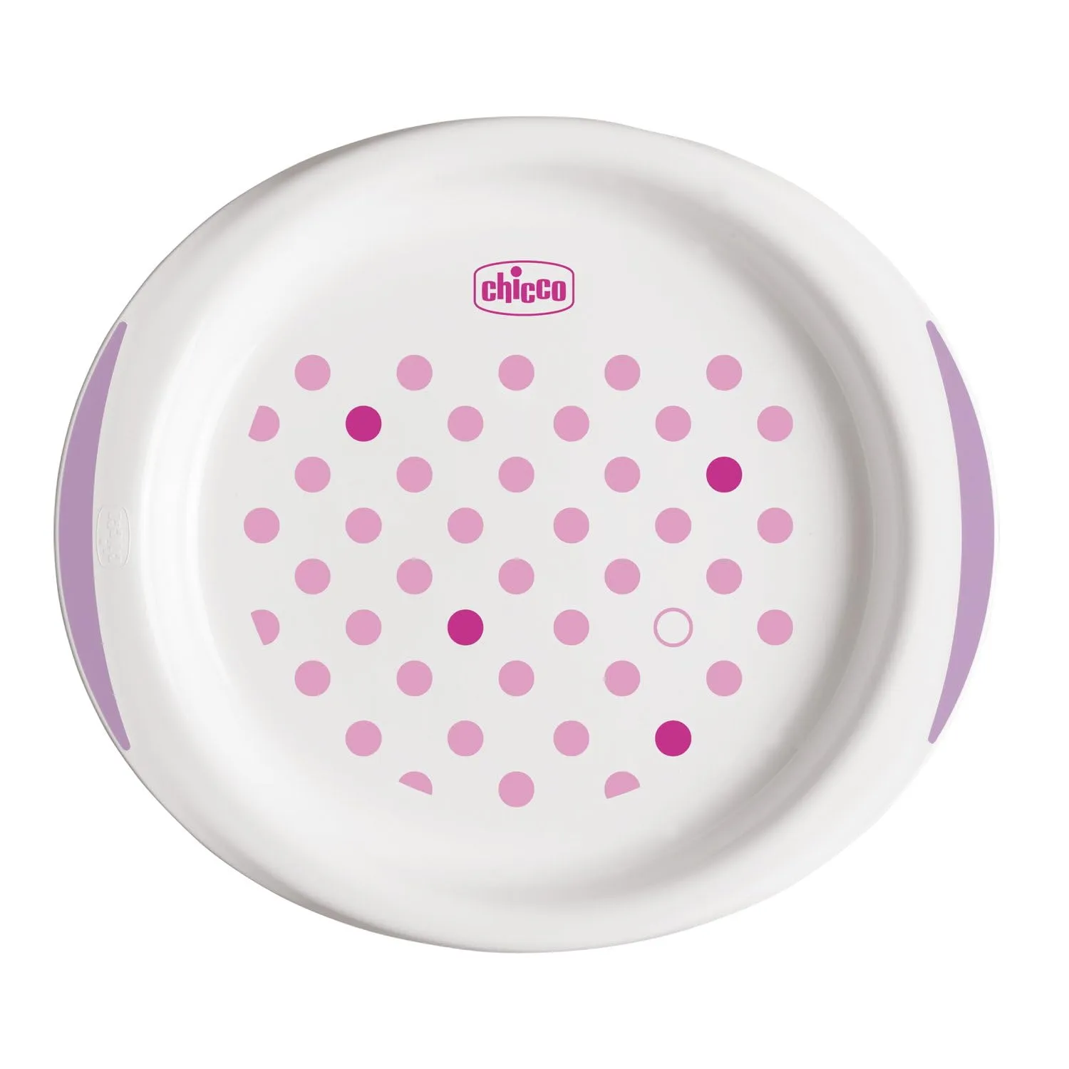 Chicco Set Piatti Bambini Svezzamento, Piatto Fondo e Piano con Base Antiscivolo, 2 Pezzi, 12+ Mesi, Rosa - immagine 3