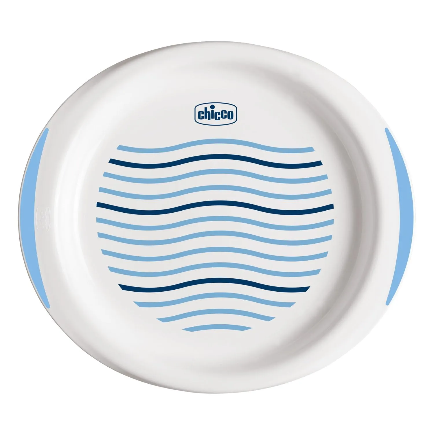 Chicco Set Piatti Bambini Svezzamento con Piatto Fondo e Piano, Azzurro, 12+ Mesi - immagine 4