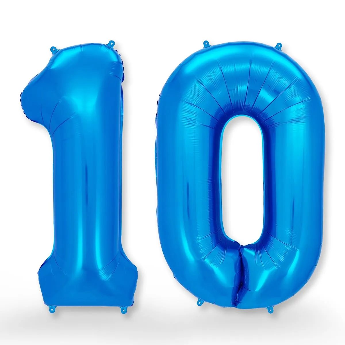 FUNXGO Palloncino laminato numero 10, blu - immagine 1
