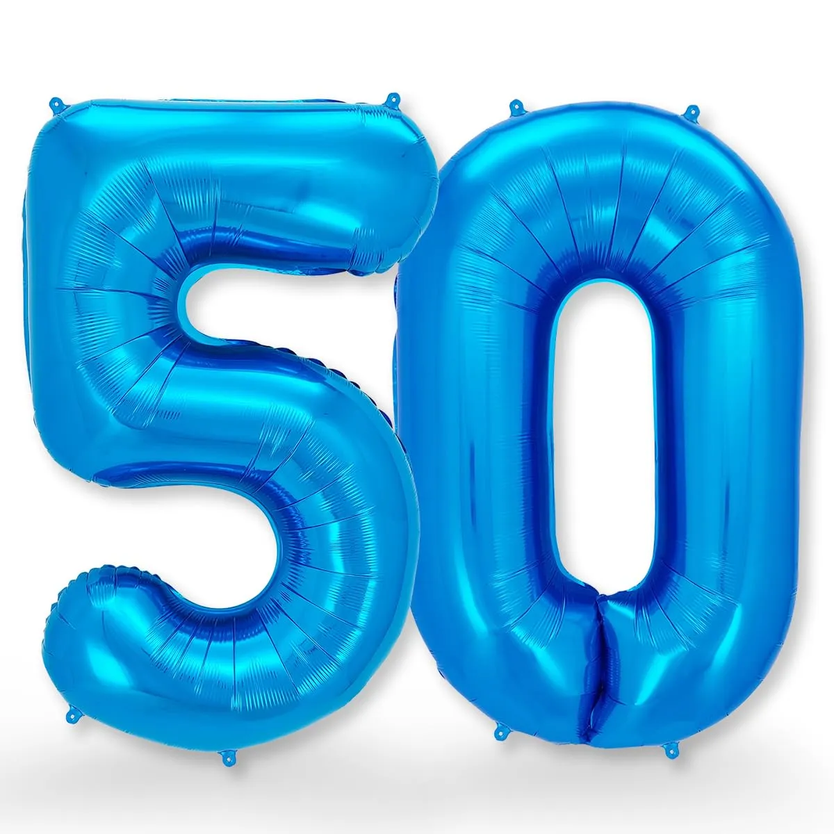 FUNXGO Palloncino Numero 50 Blu per Compleanno e Anniversario - immagine 1