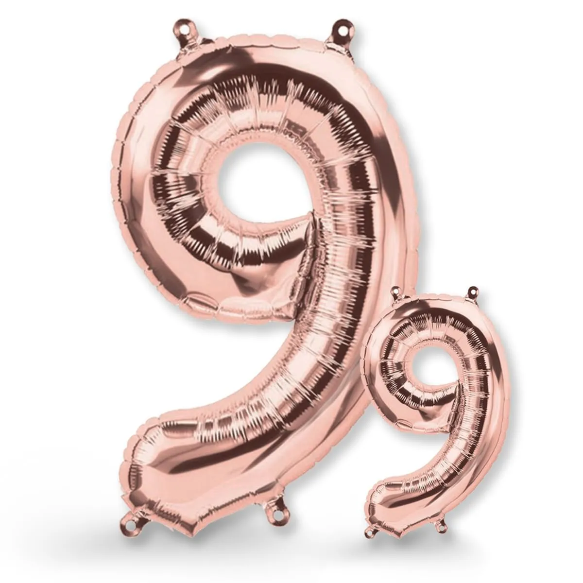 FUNXGO Palloncino Numero 9 Oro Rosa - immagine 1