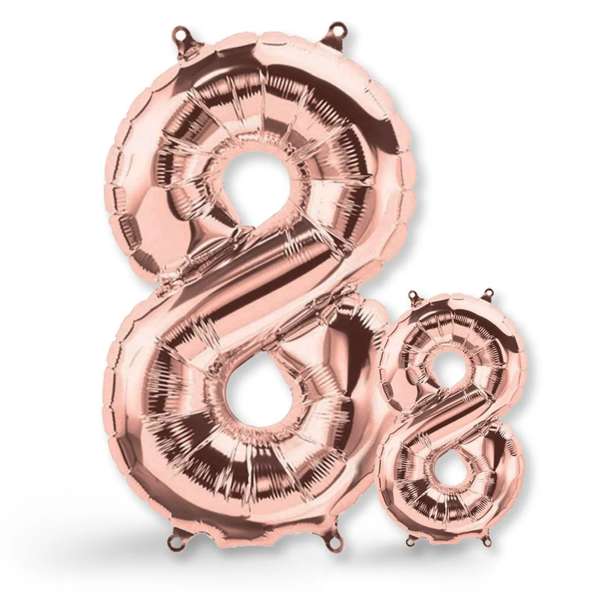 FUNXGO Palloncino Numero 8 Oro Rosa - immagine 1