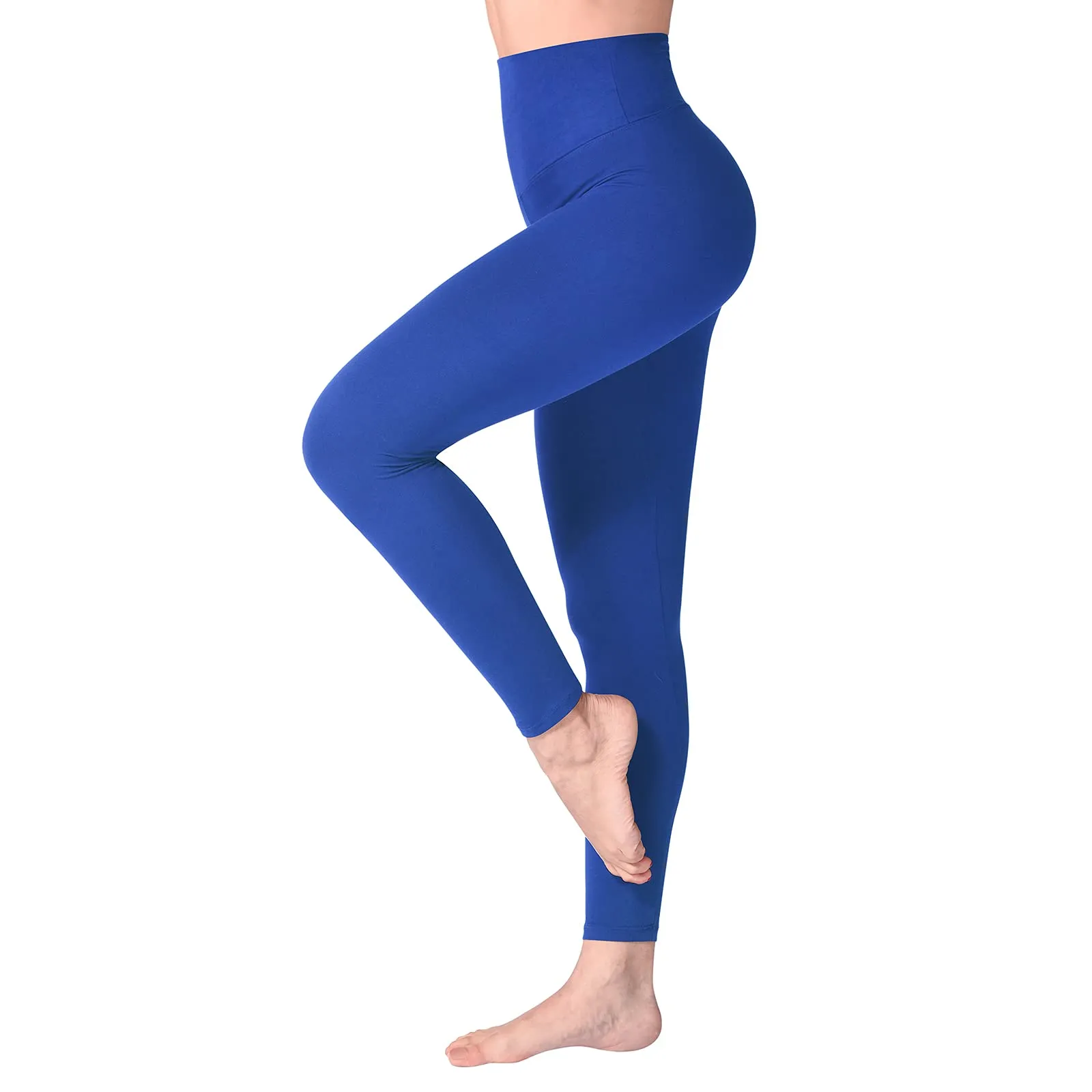 SINOPHANT Leggings Vita Alta Donna Fitness Yoga, S-M, Blu Reale - immagine 1