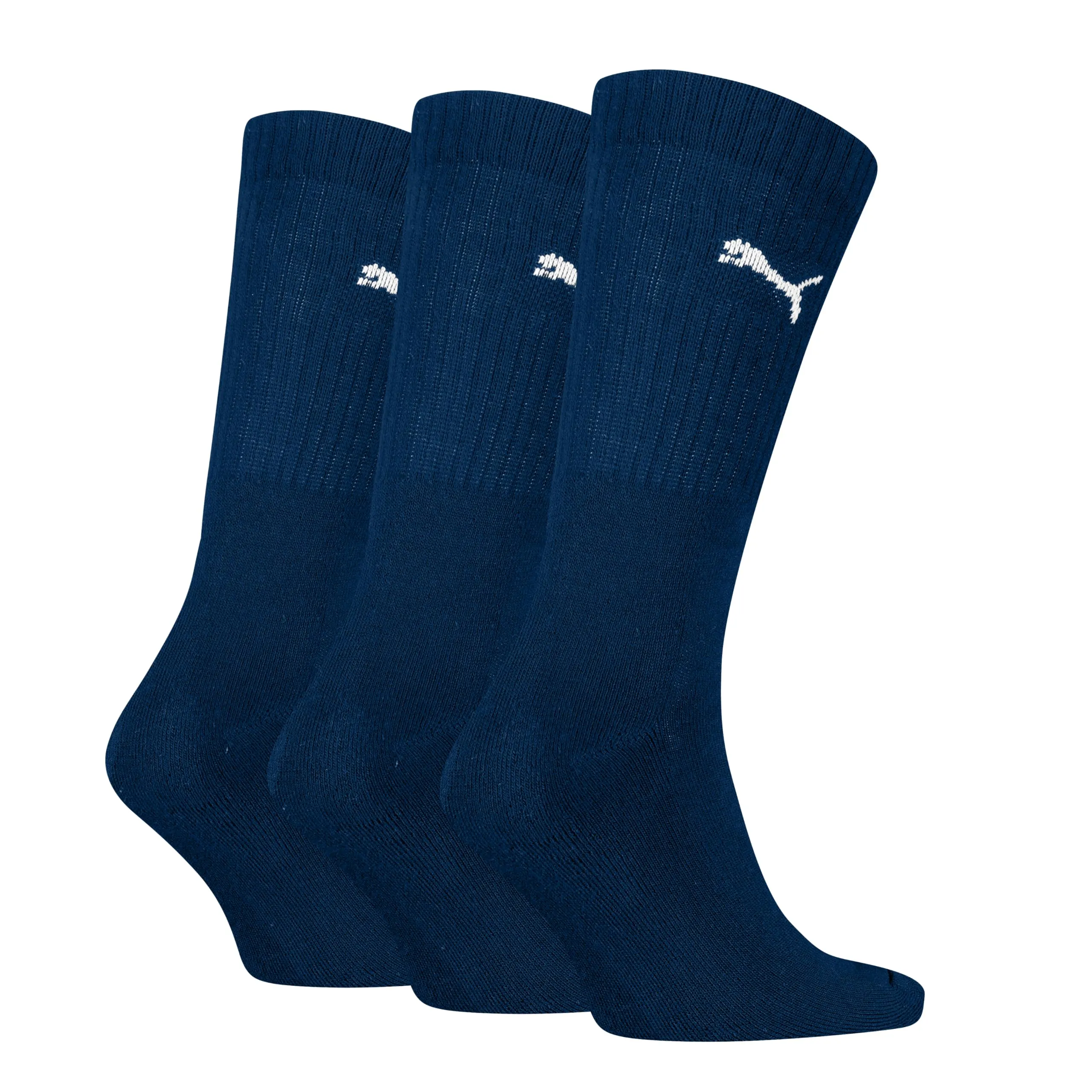 PUMA Crew Socks, Unisex Adult, Navy 312, 39-42 (Pack of 3) - immagine 2