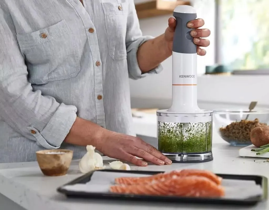 Kenwood Frullatore ad Immersione HBM40.302WH, Sistema TriBlade, 850W, Bianco - immagine 5