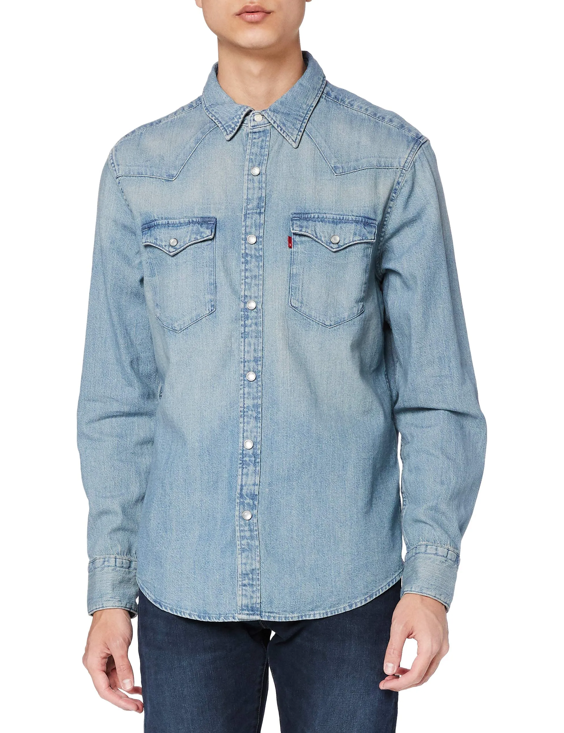 Levi's Barstow Western Standard Shirt, Red Cast Stone, S - immagine 1