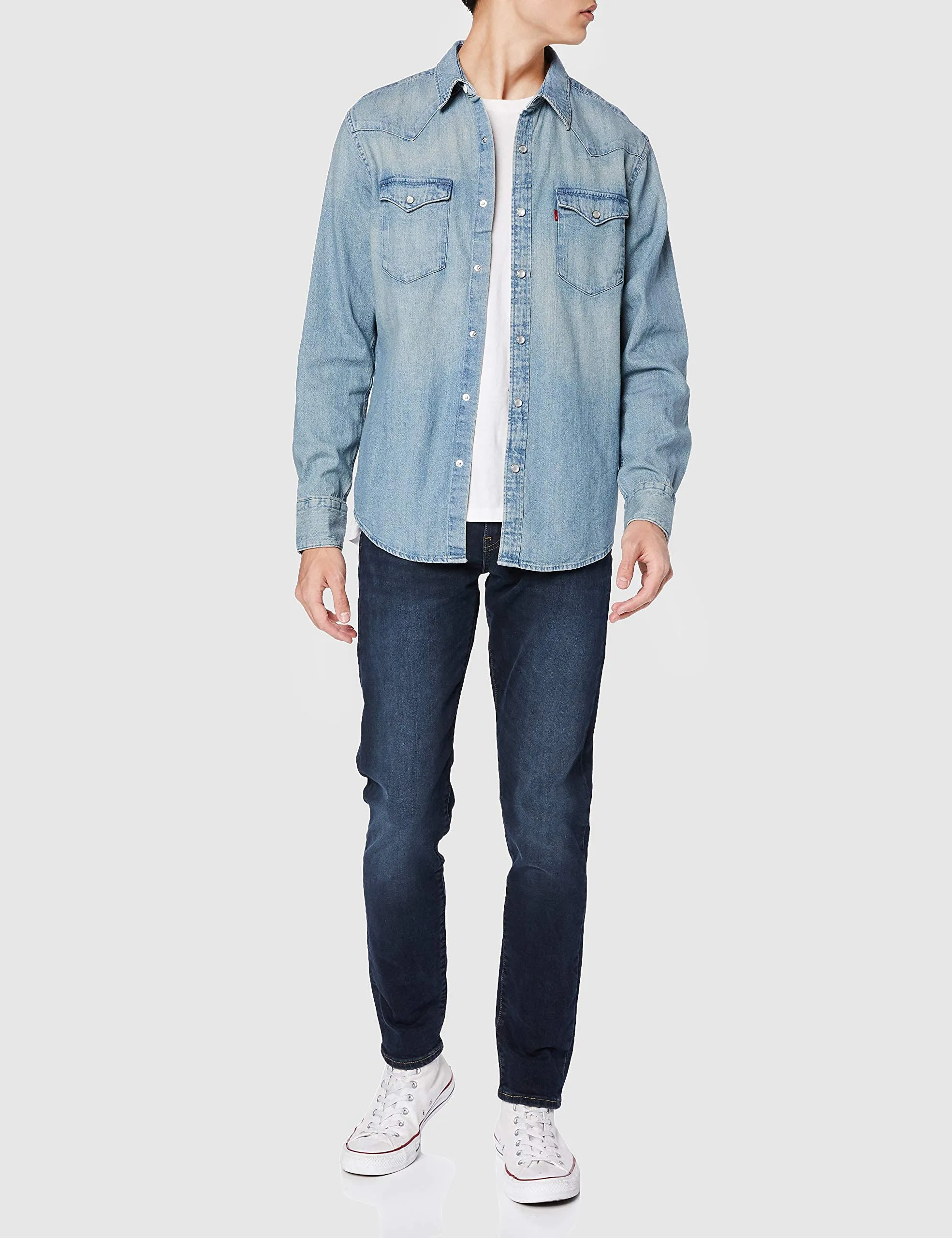 Levi's Barstow Western Standard Shirt, Red Cast Stone, S - immagine 2