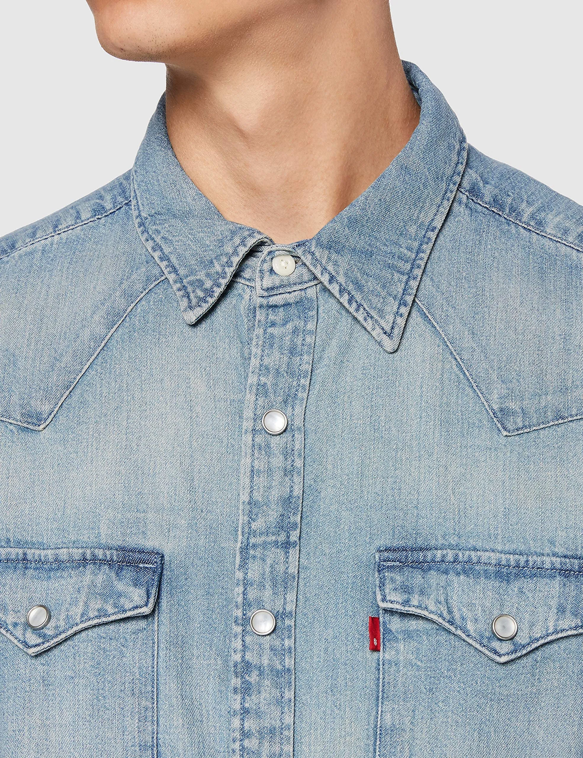 Levi's Barstow Western Standard Shirt, Red Cast Stone, S - immagine 4