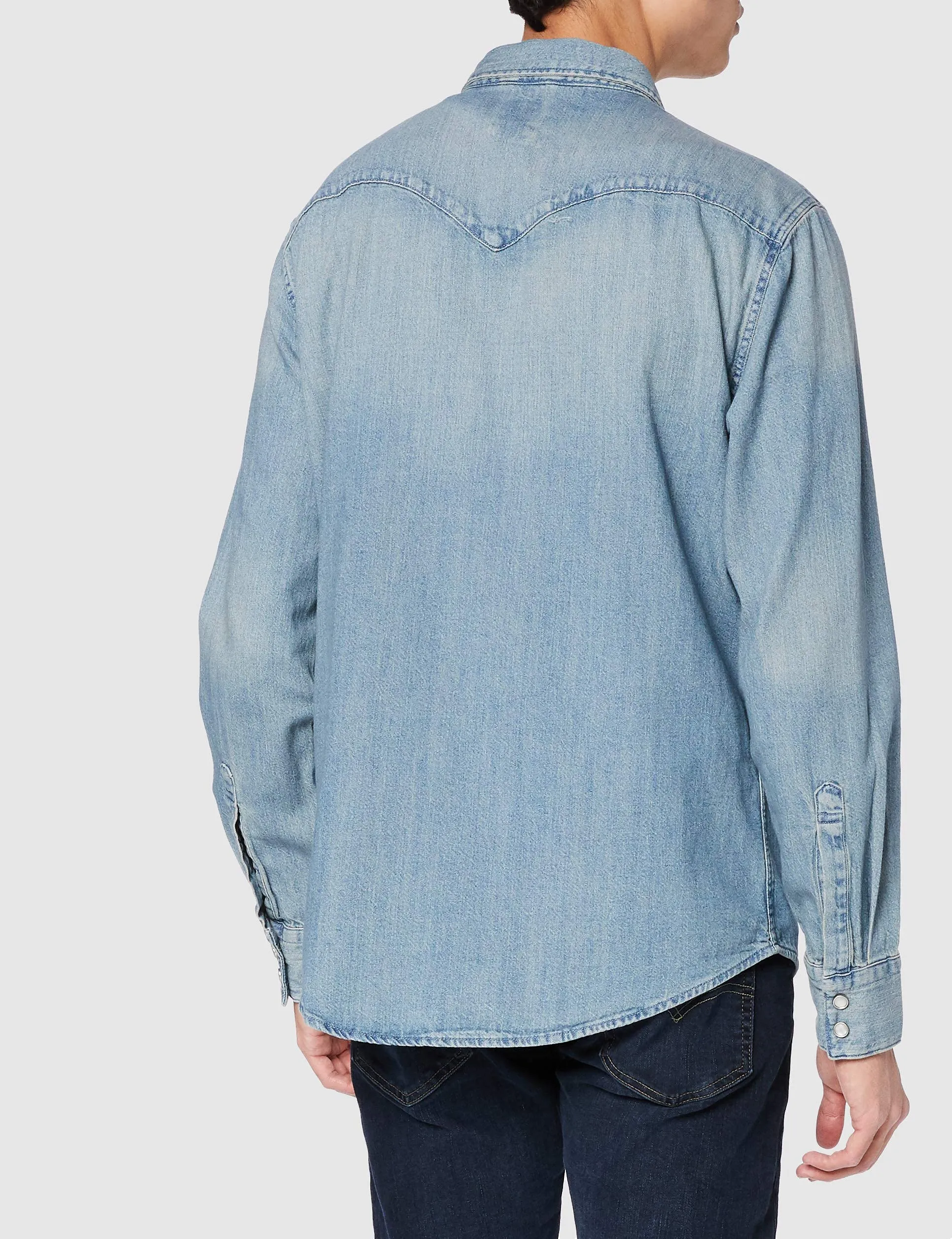 Levi's Barstow Western Standard Shirt, Red Cast Stone, M - immagine 3