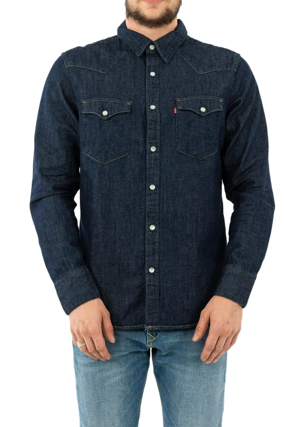 Levi's Barstow Western Standard Shirt, Indigo Rinse, M - immagine 3