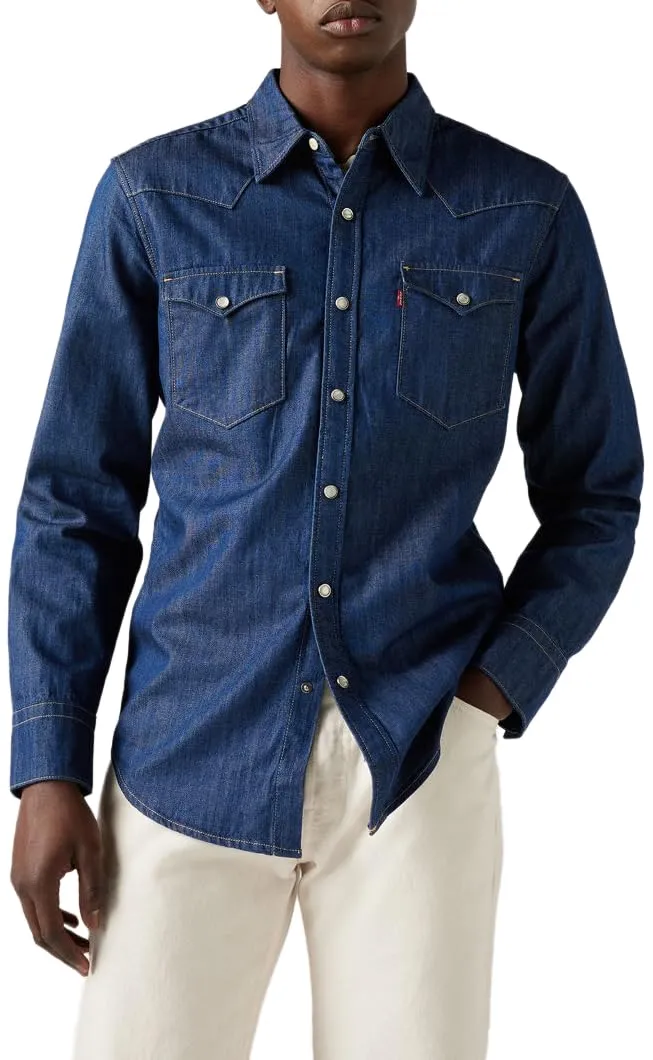 Levi's Barstow Western Standard Shirt, Indigo Rinse, M - immagine 5