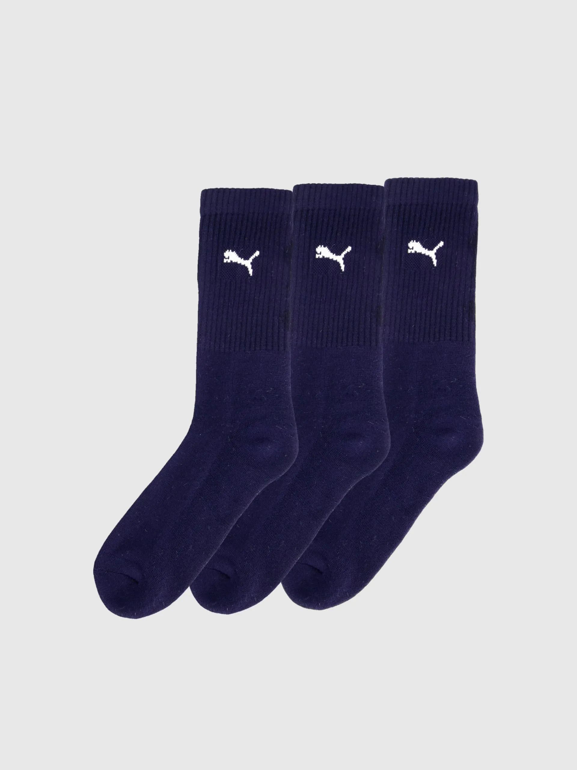 PUMA Crew Socks, Unisex Adult, Navy 312, 47-49 (Pack of 3) - immagine 2