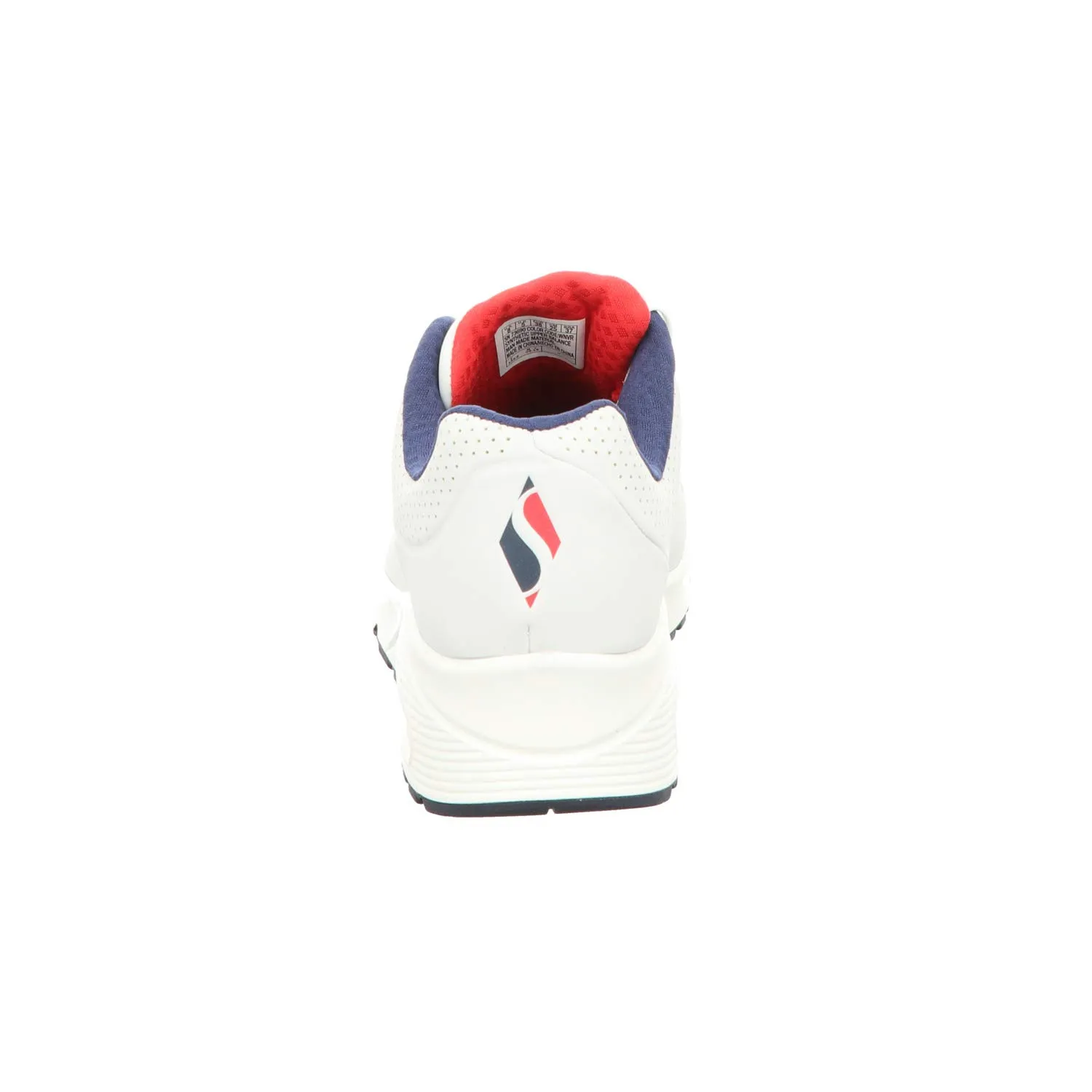 Skechers Uno Stand On Air Donna - White Durabuck Navy Red Trim - 38 EU - immagine 5