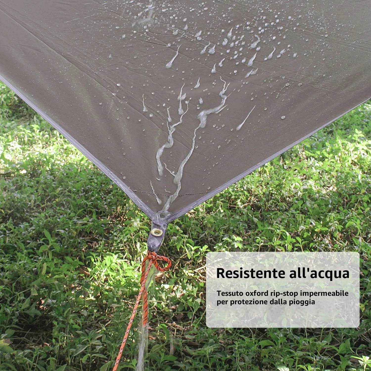 Unigear Telo Antipioggia Tarp Rain Fly Impermeabile 3x5m - immagine 5