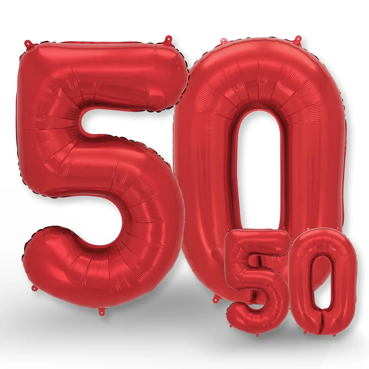 FUNXGO Palloncino Numero 50 Rosso - immagine 1