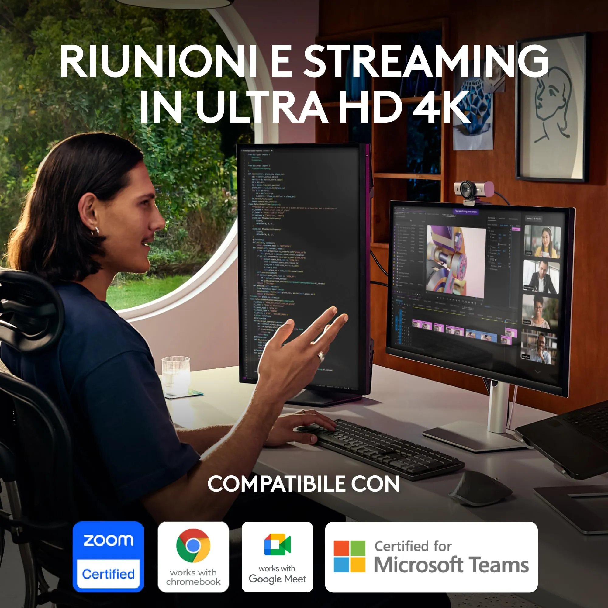 Logitech MX Brio Ultra HD 4K - Grafite - immagine 2