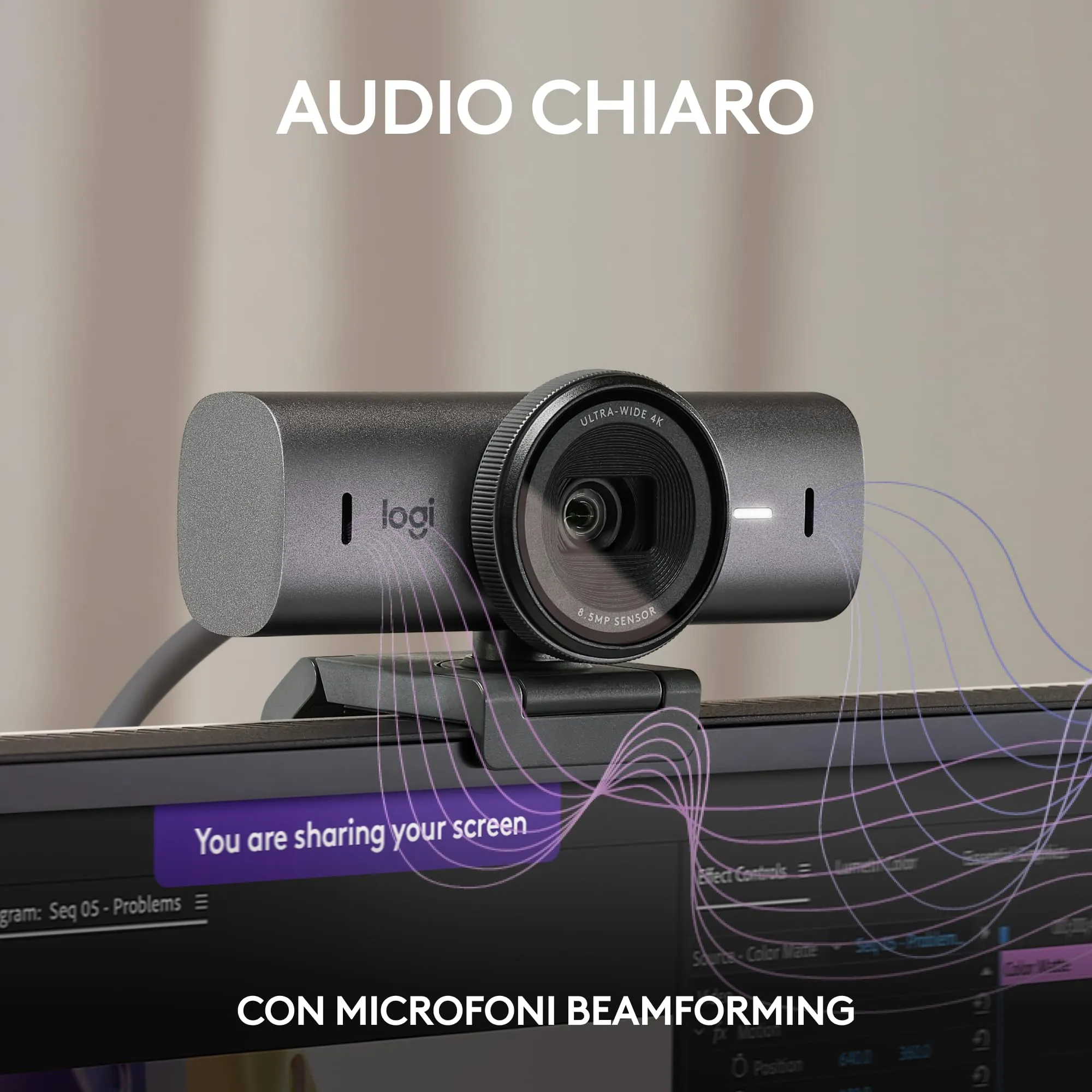 Logitech MX Brio Ultra HD 4K - Grafite - immagine 4