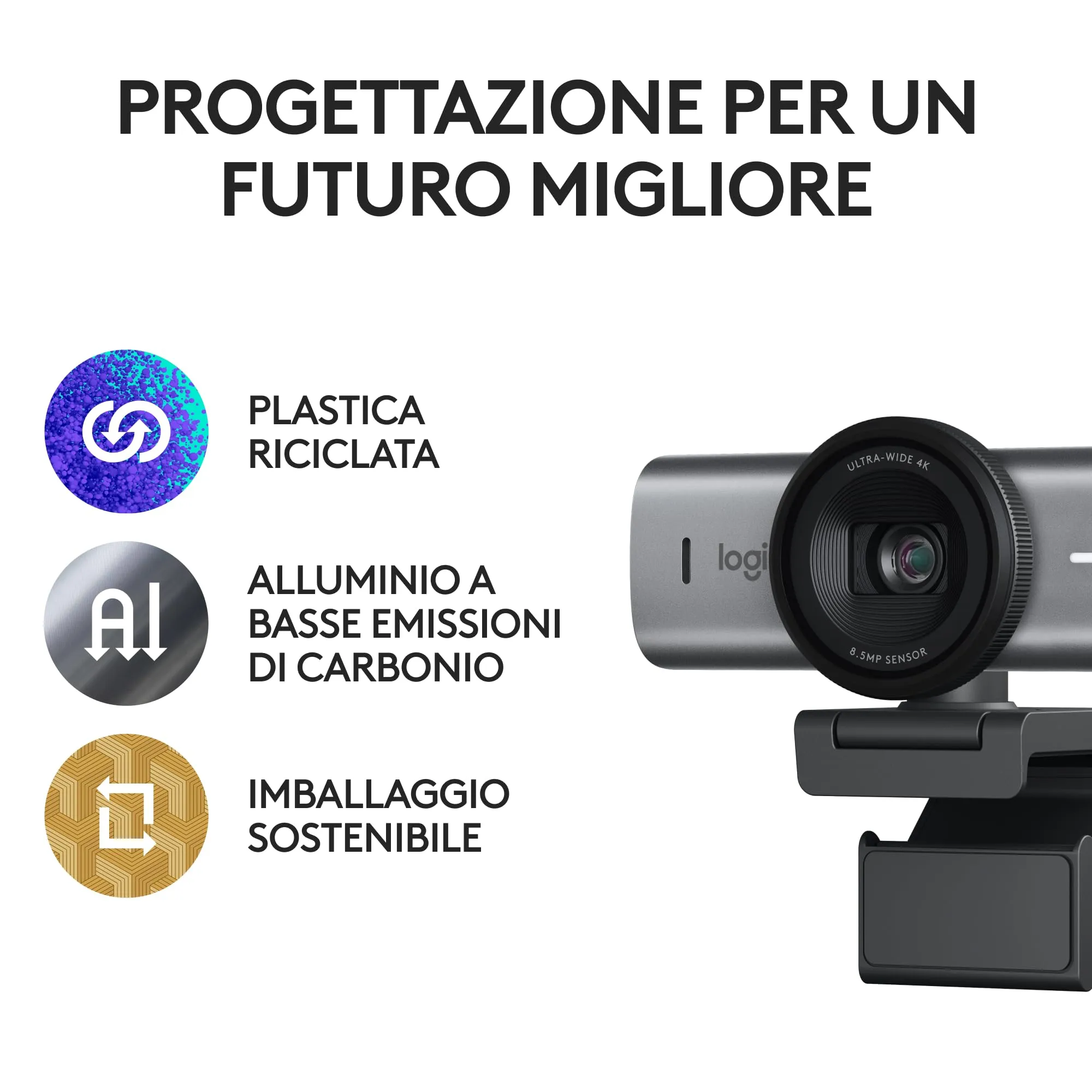 Logitech MX Brio Ultra HD 4K - Grafite - immagine 11