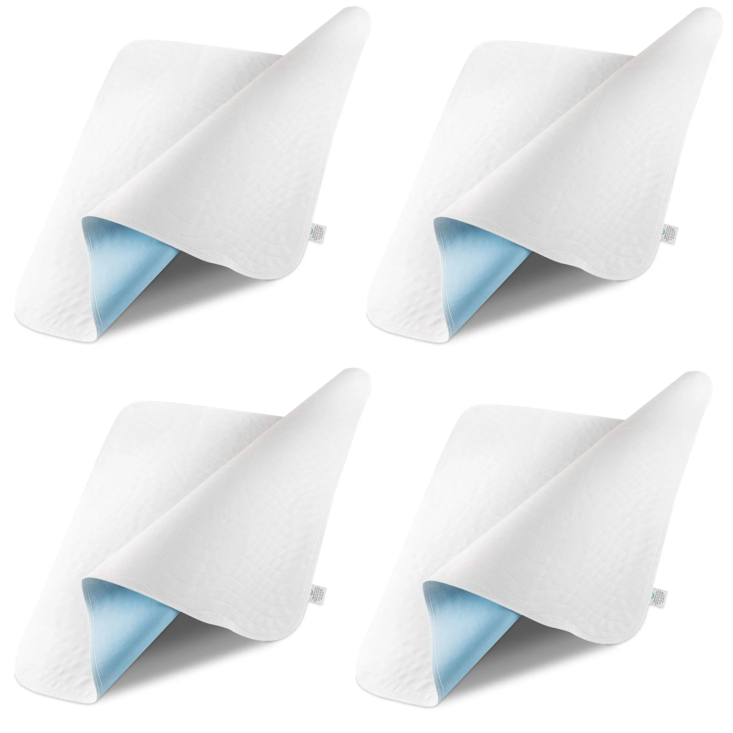 Sensalou Traversa Letto Impermeabile 75x90 cm, Set da 4 Lavabili - immagine 1