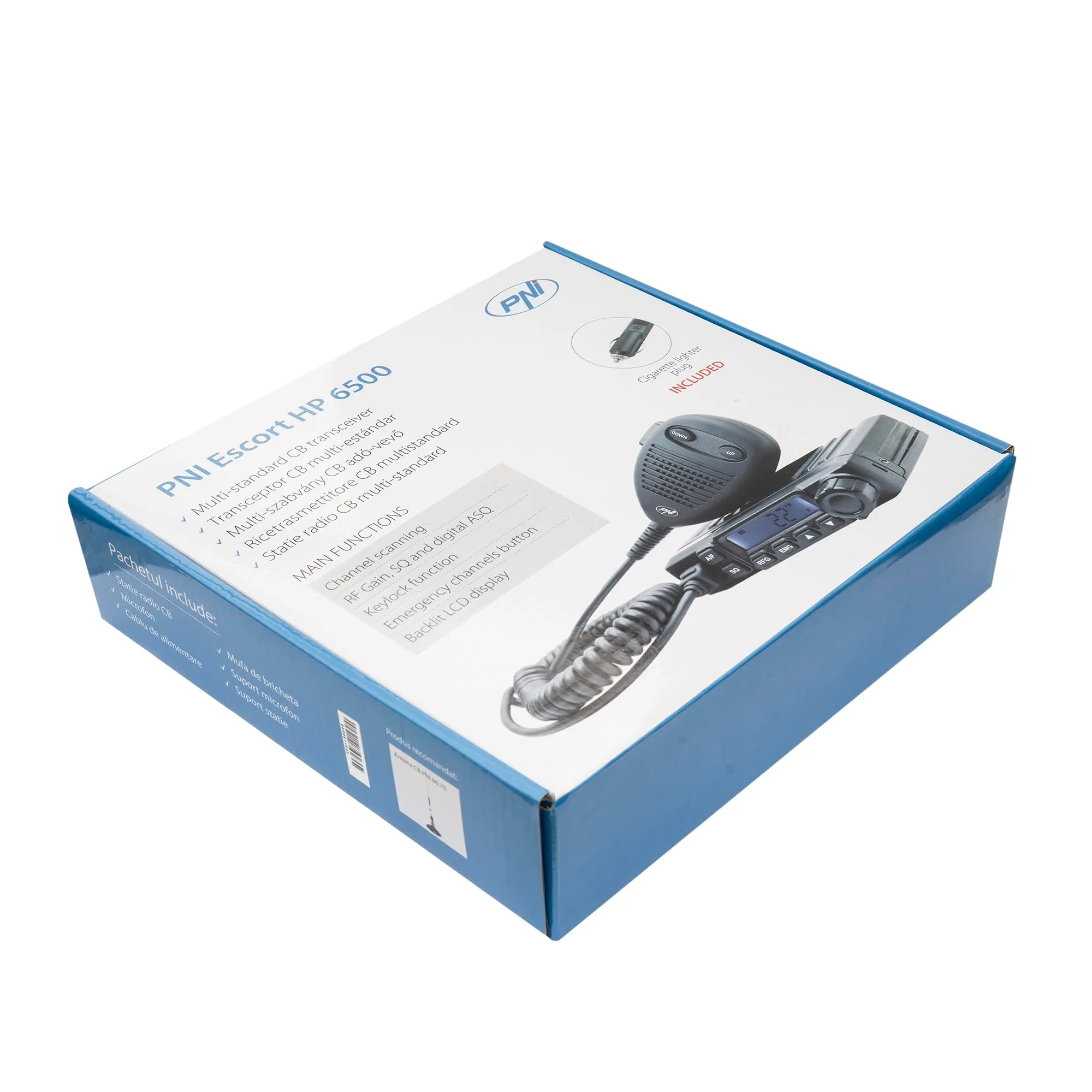 PNI Escort HP 6500 CB Radio 4W 12V ASQ RF Gain - immagine 10