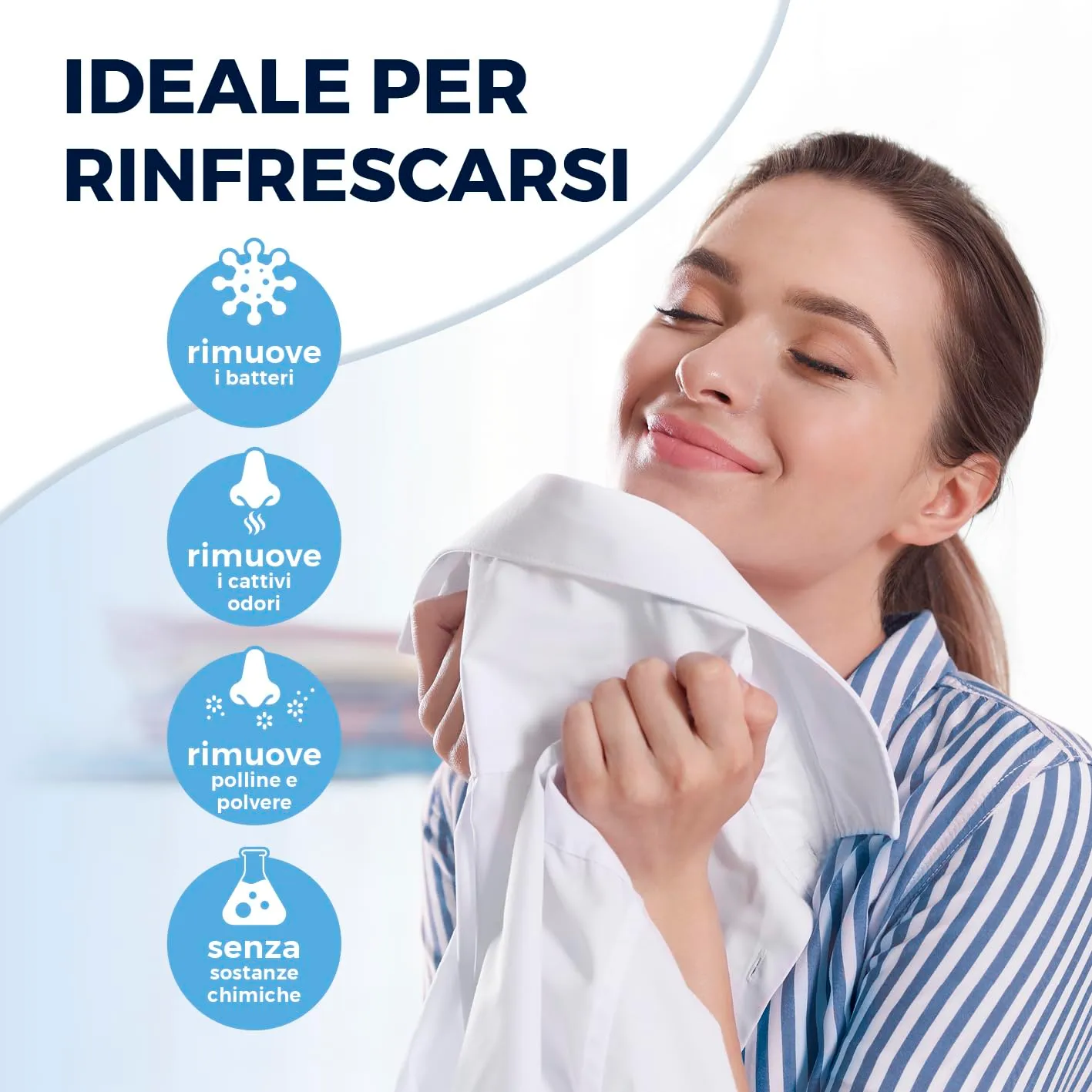 CLEANmaxx Ferro da stiro automatico a vapore per camicie e camicette, 2 programmi, display touch - immagine 6