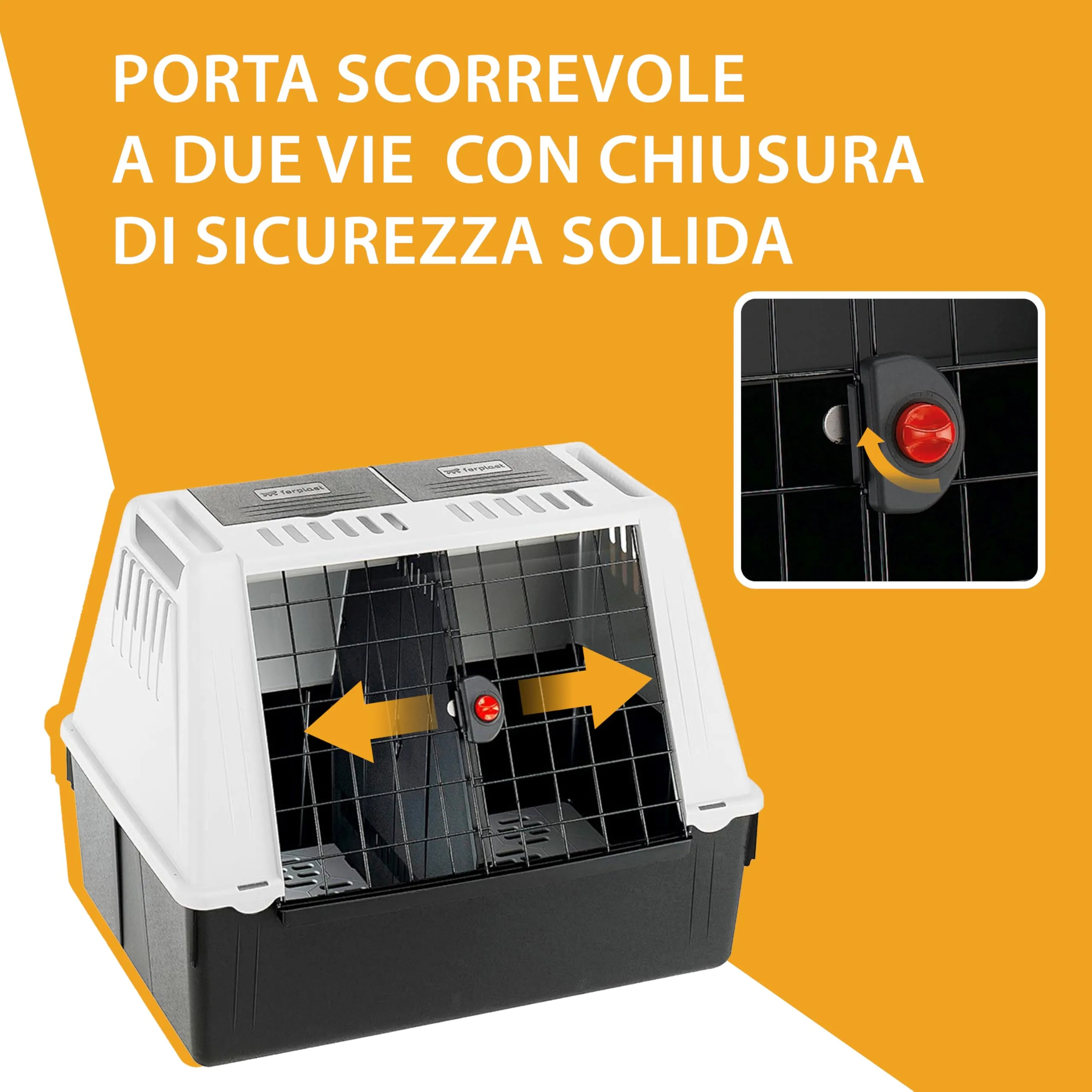 Ferplast Atlas Car 100 Trasportino per Cani da Auto, 100 x 60 x 66 cm, Max 40 kg - immagine 5