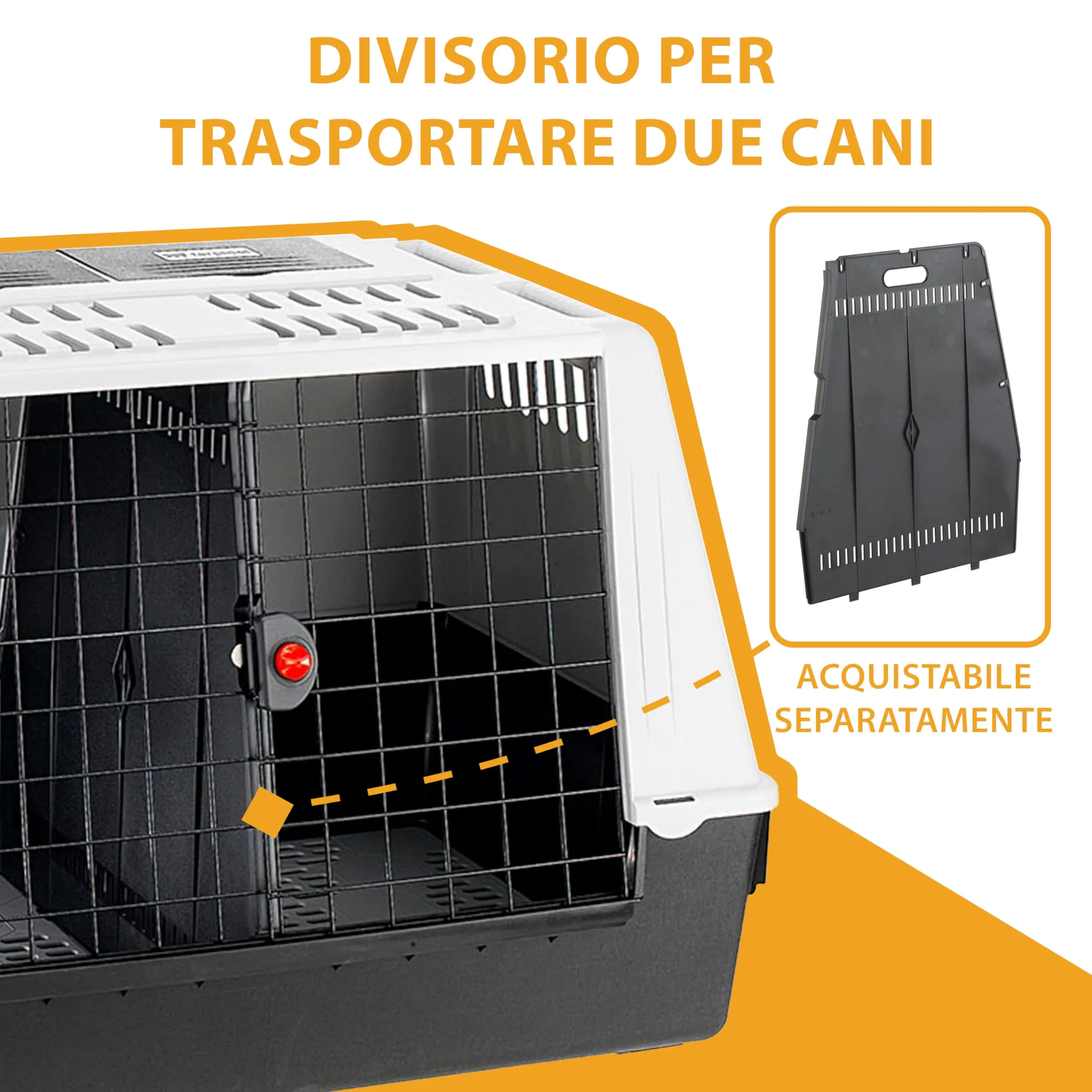 Ferplast Atlas Car 100 Trasportino per Cani da Auto, 100 x 60 x 66 cm, Max 40 kg - immagine 7