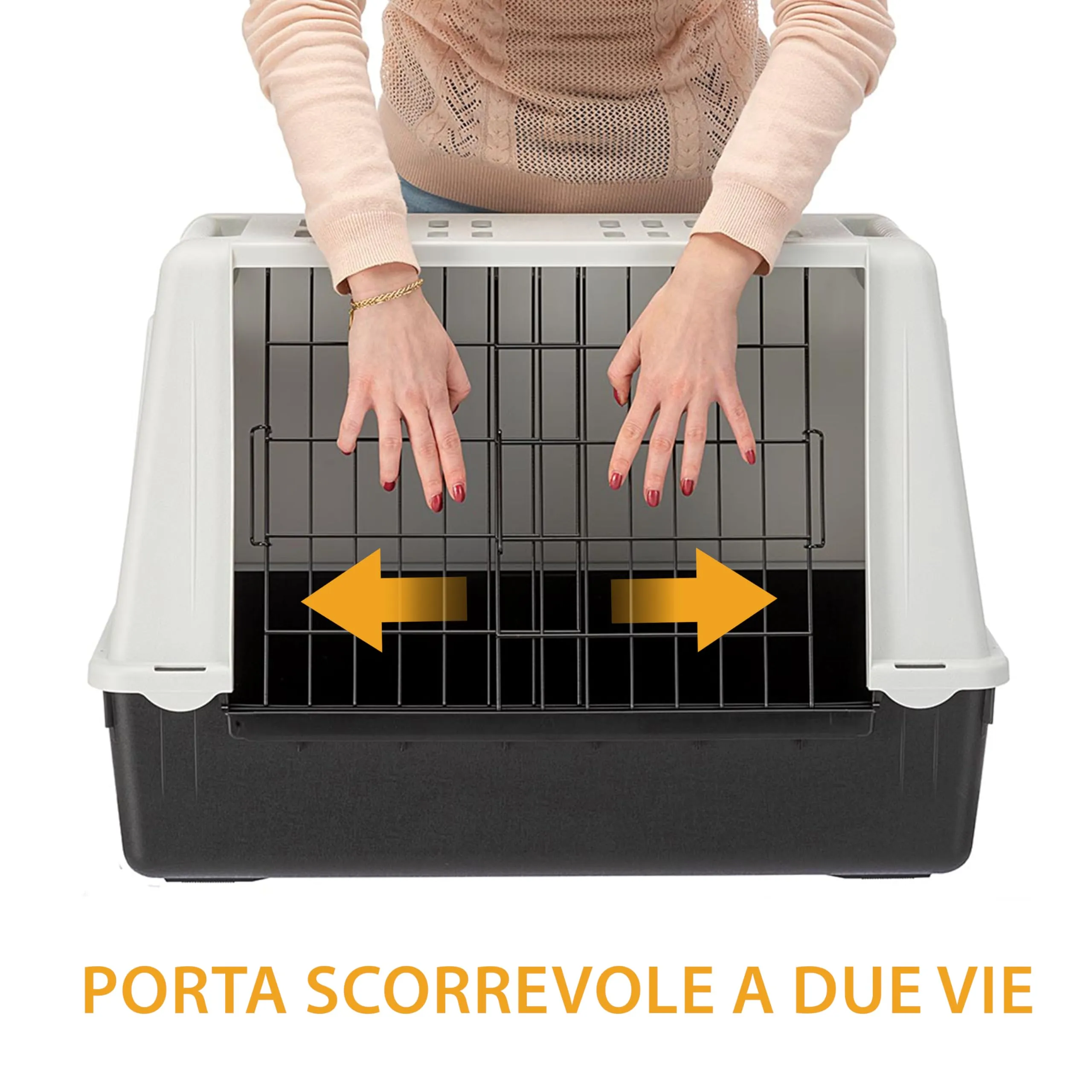 Ferplast Atlas Car Mini Trasportino per Cani da Auto, 72 x 41 x 51 cm, Max 10 kg - immagine 5