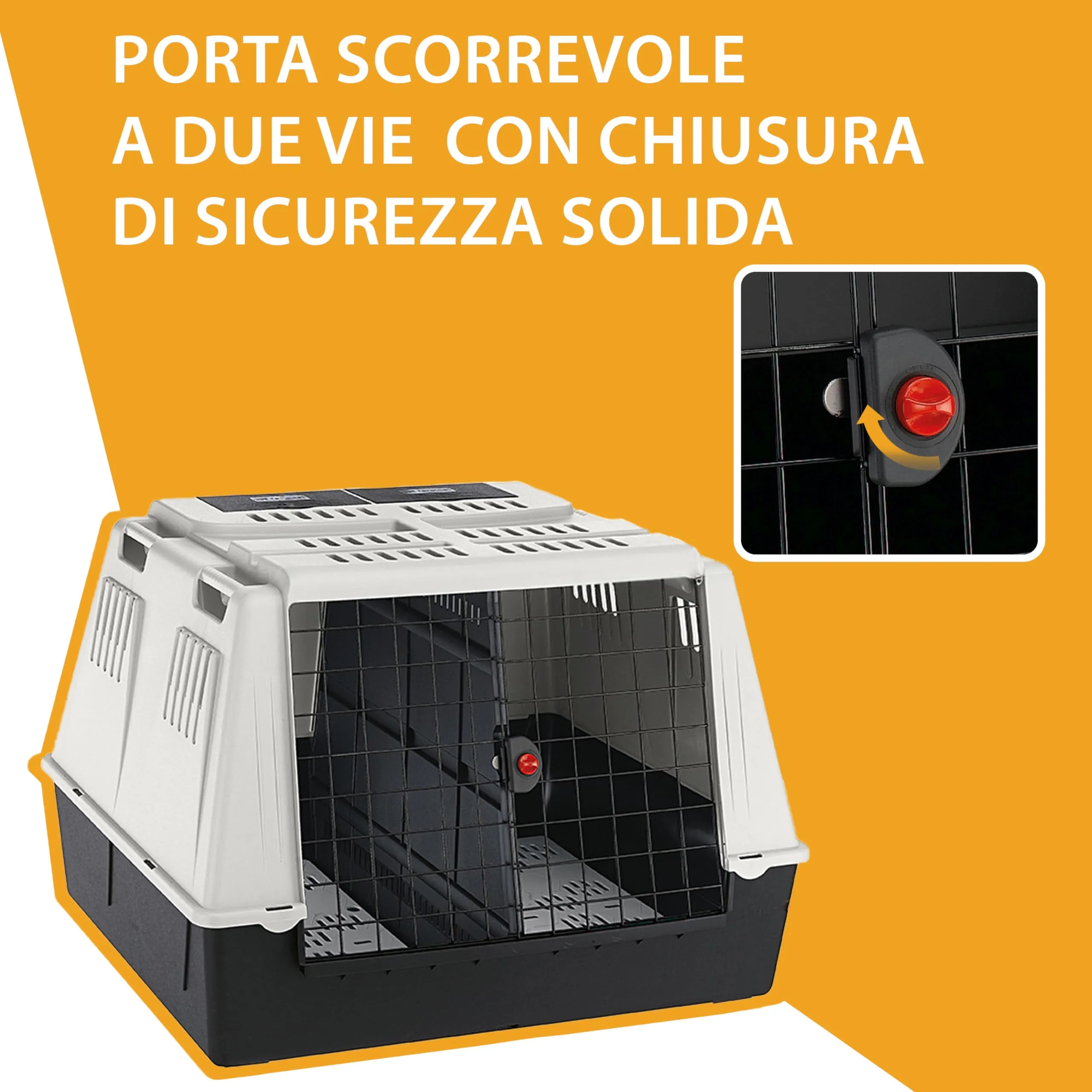 Ferplast Atlas Car Maxi Trasportino per Cani, 100 x 80 x 71 cm, Max 60 kg - immagine 5