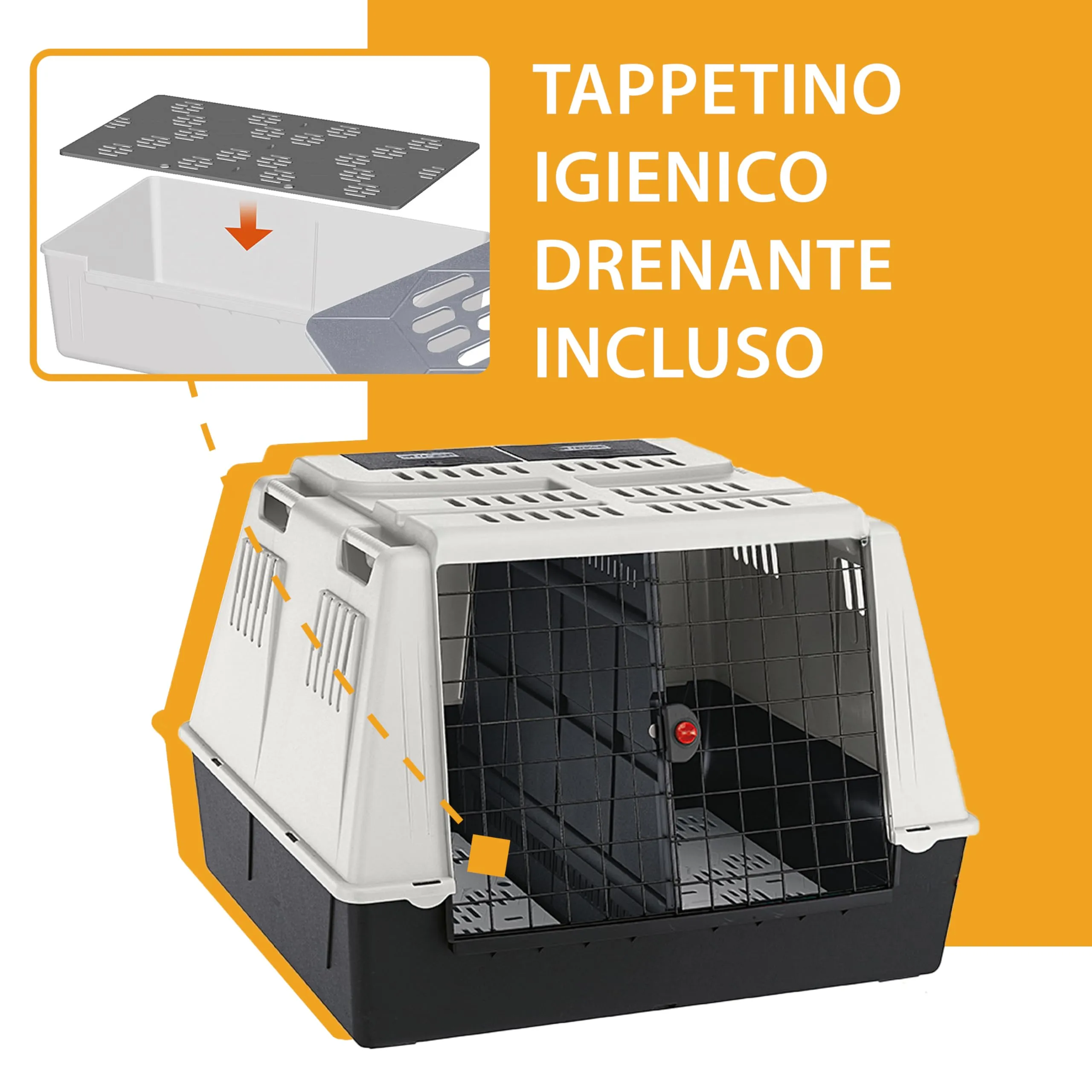 Ferplast Atlas Car Maxi Trasportino per Cani, 100 x 80 x 71 cm, Max 60 kg - immagine 6