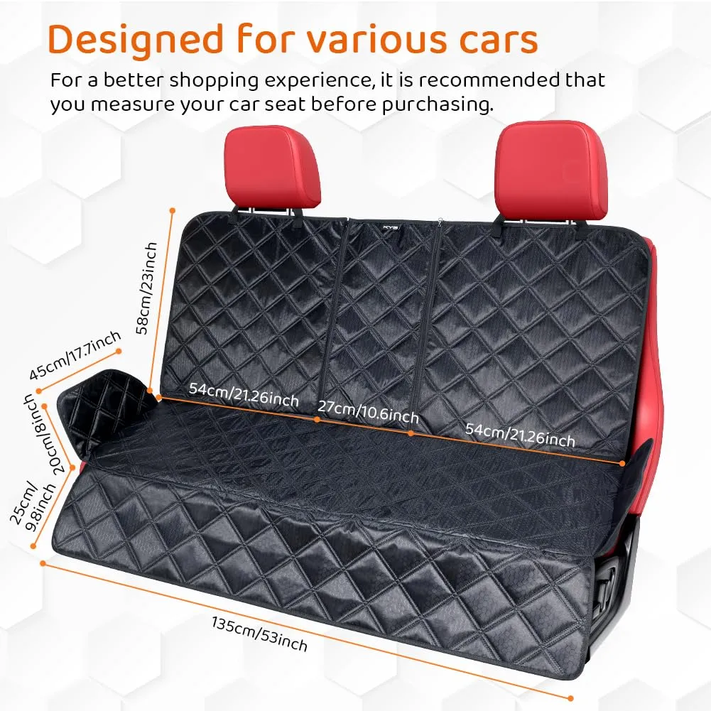 KYG Coprisedile Auto per Cani Antiscivolo e Antigraffio per Sedili Posteriori, Auto, SUV, Camion - immagine 3