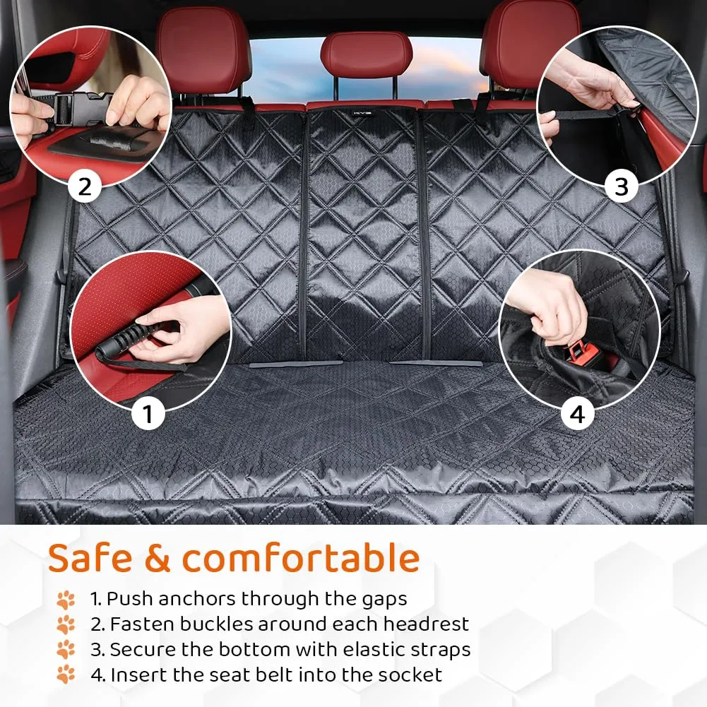 KYG Coprisedile Auto per Cani Antiscivolo e Antigraffio per Sedili Posteriori, Auto, SUV, Camion - immagine 8