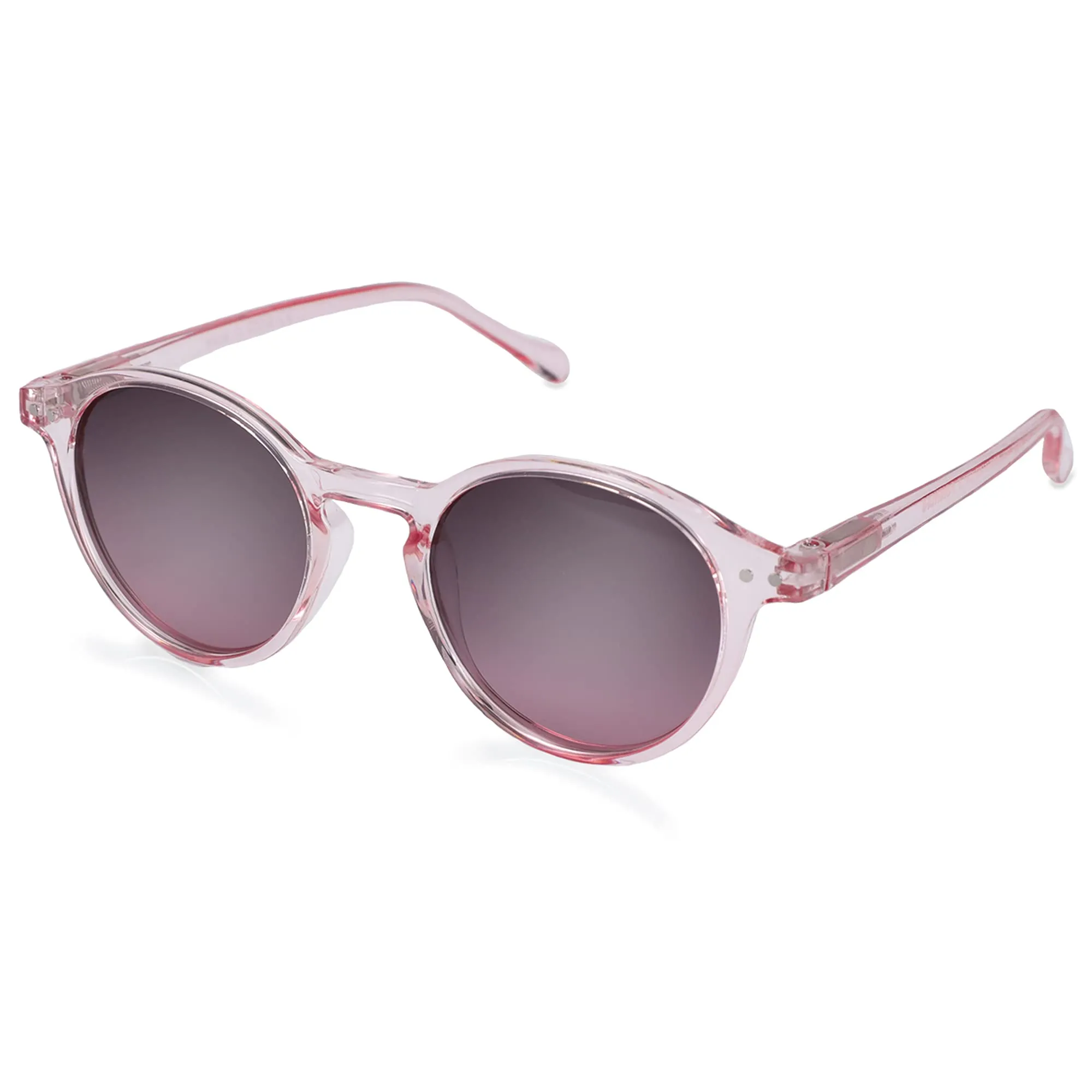 ZENOTTIC Occhiali da Sole Polarizzati Retrò Classici Rotondi UV400 Unisex (Cristallo + Pink) - immagine 1