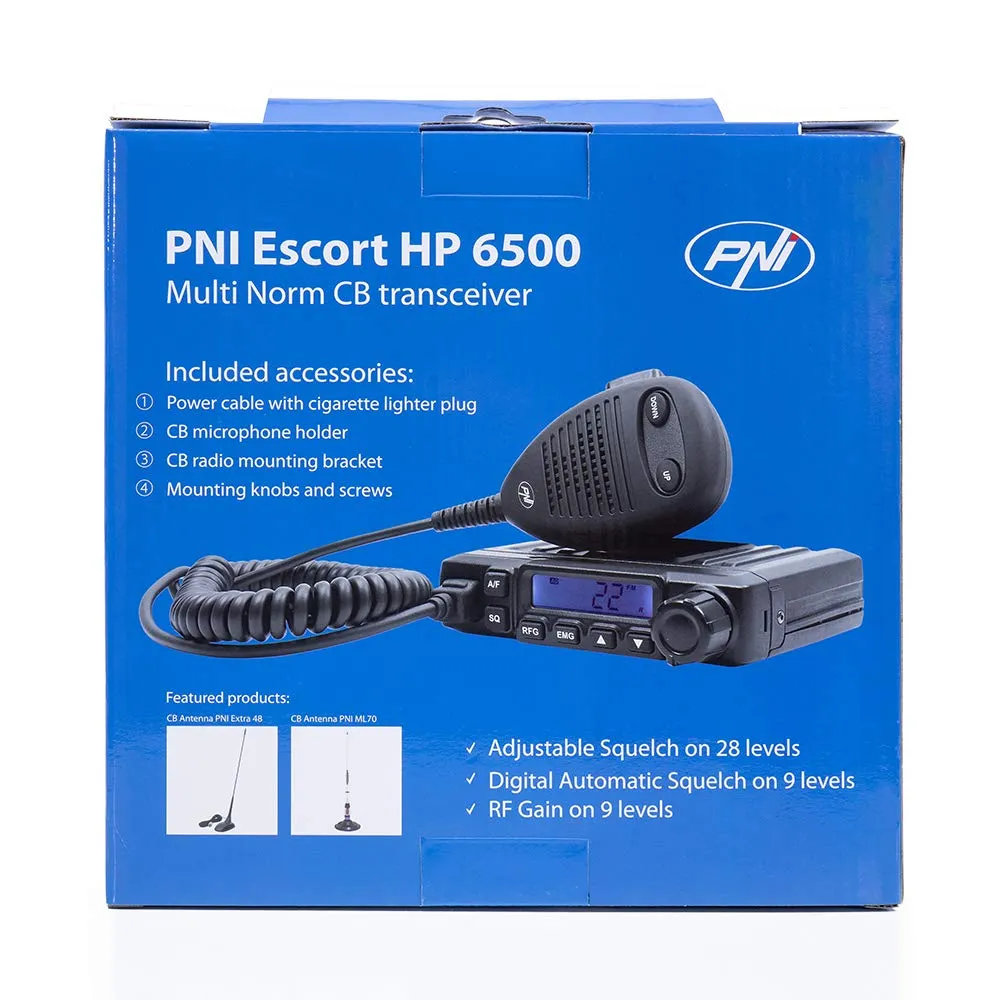PNI Escort HP 6500 CB Radio Package with PNI Extra 40 CB Antenna - immagine 2