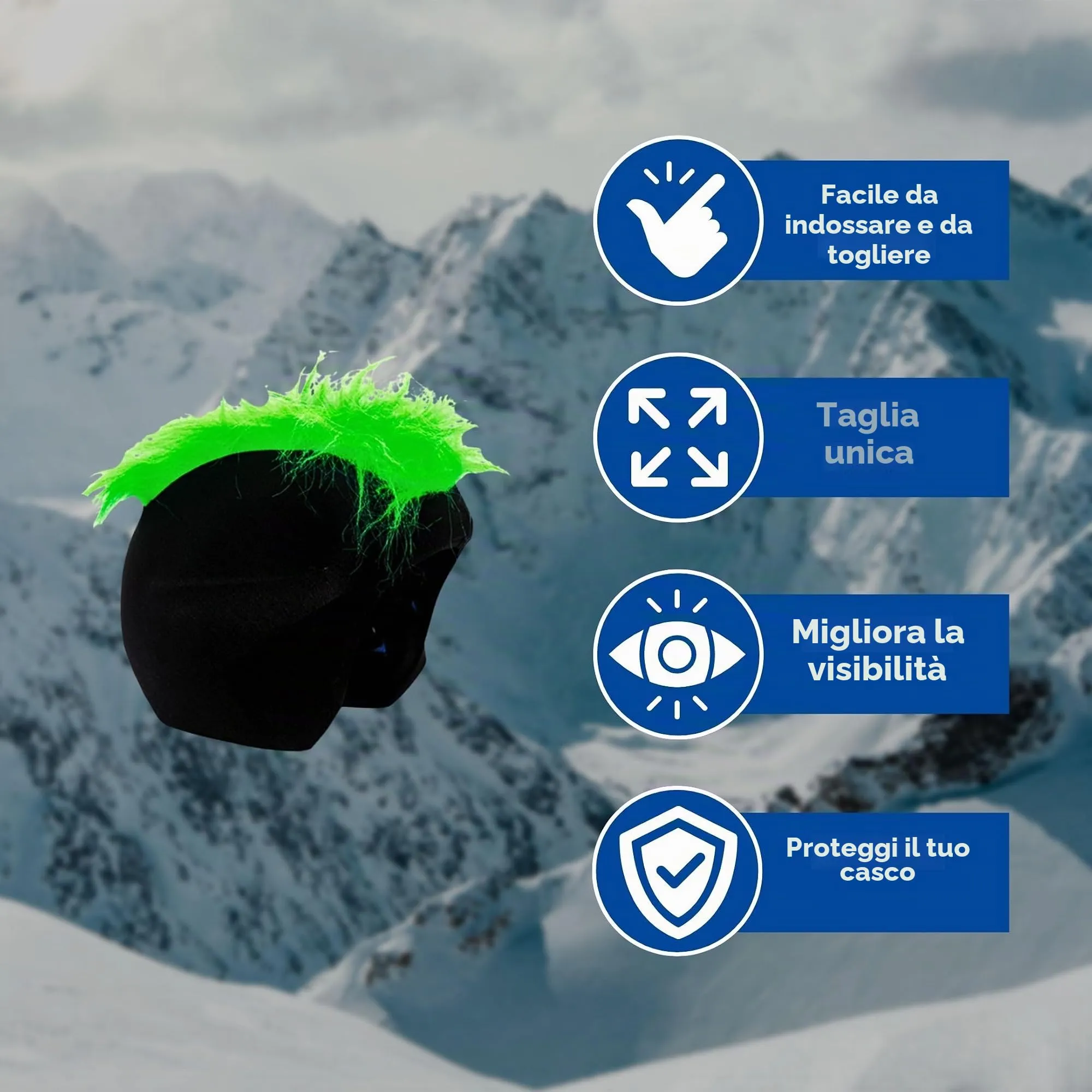 Coolcasc Copricasco Multisport Capelli Verde - immagine 4