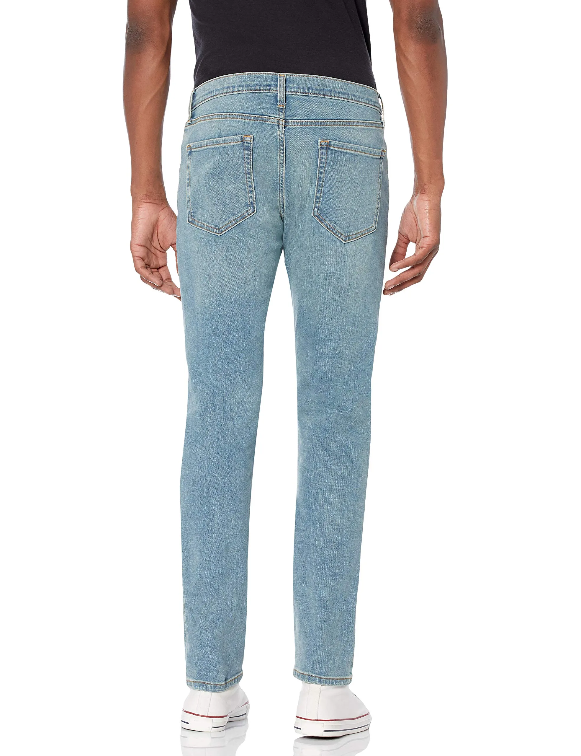 Amazon Essentials Slim Fit Jeans, Blu Chiaro Vintage, 28W / 32L - immagine 3