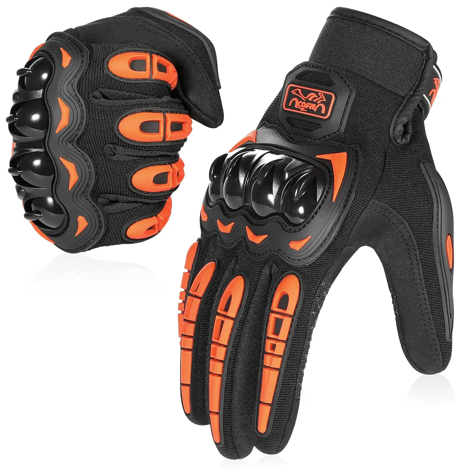 COFIT Guanti da Moto Touchscreen - Arancione, XL - immagine 1
