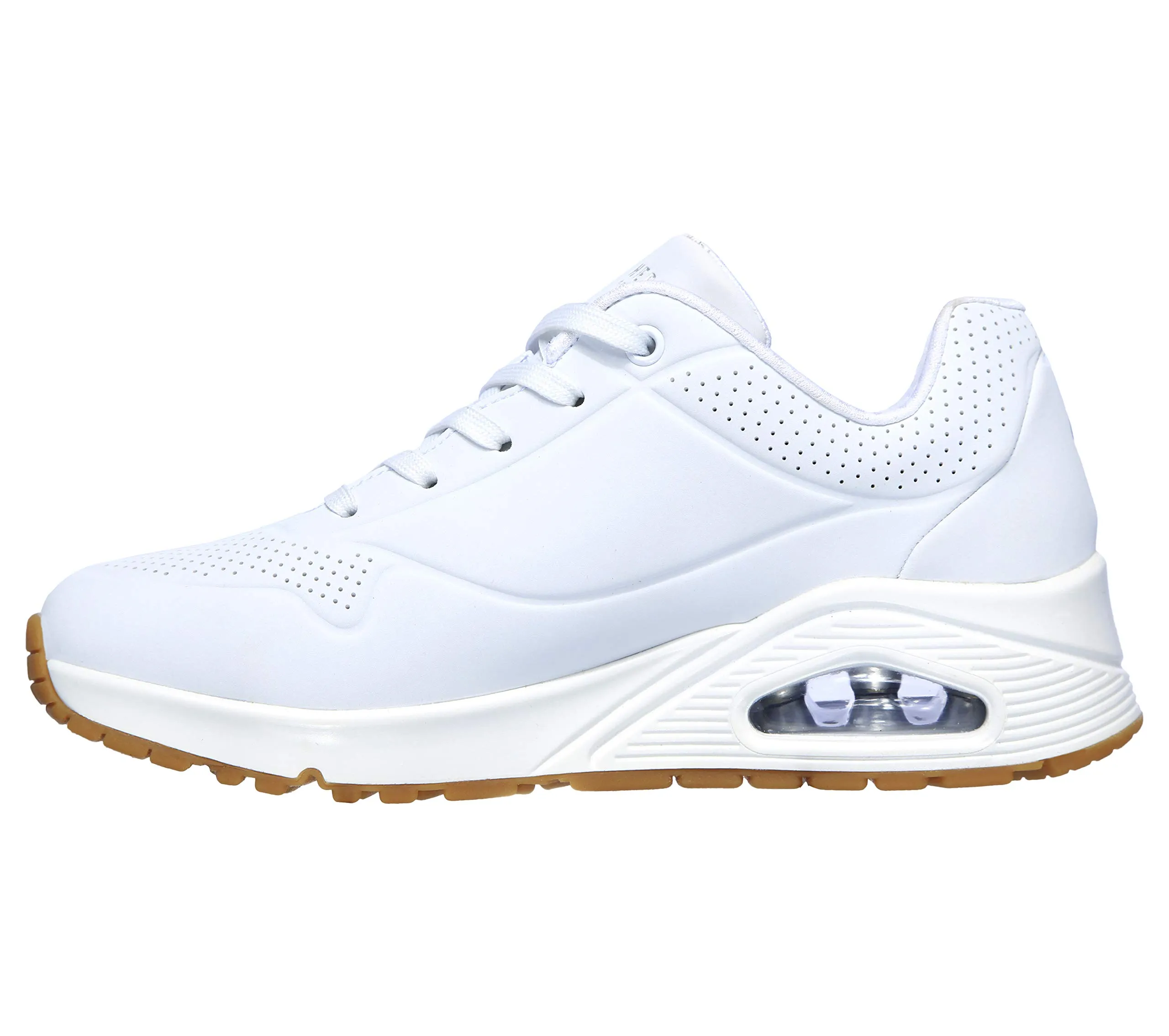 Skechers Uno Stand On Air Scarpe da Ginnastica Donna, Bianco, 37 EU Larga - immagine 8