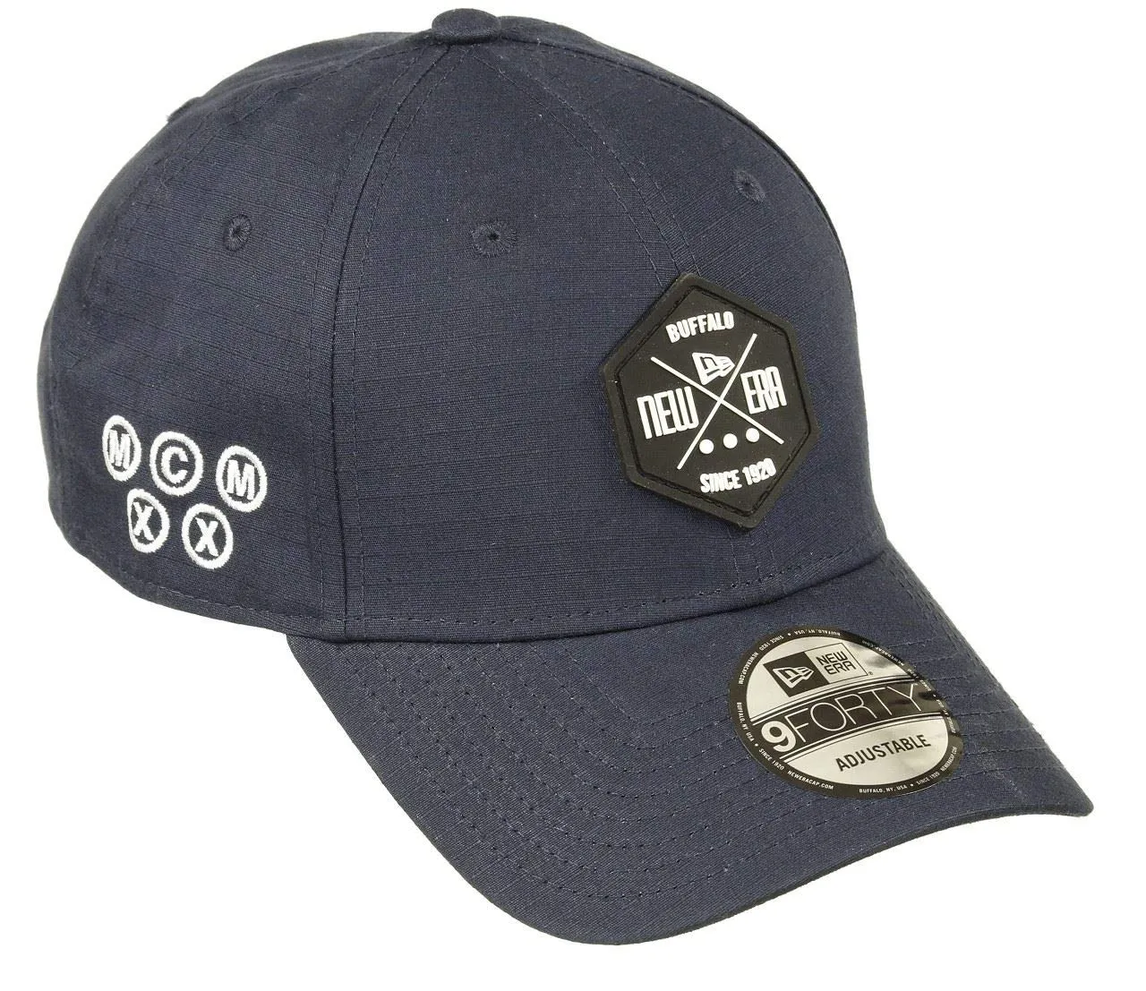 New Era 9forty Adjustable Cap Rubber Hex Patch Navy - immagine 1