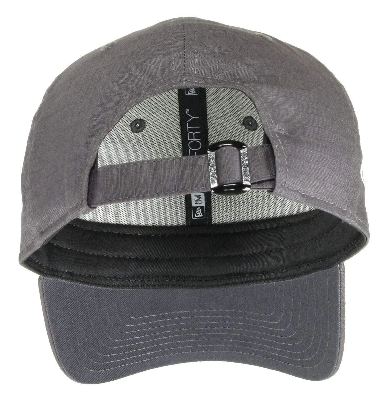 New Era 9FORTY Adjustable Cap Rubber Hex Patch - Graphite - immagine 2