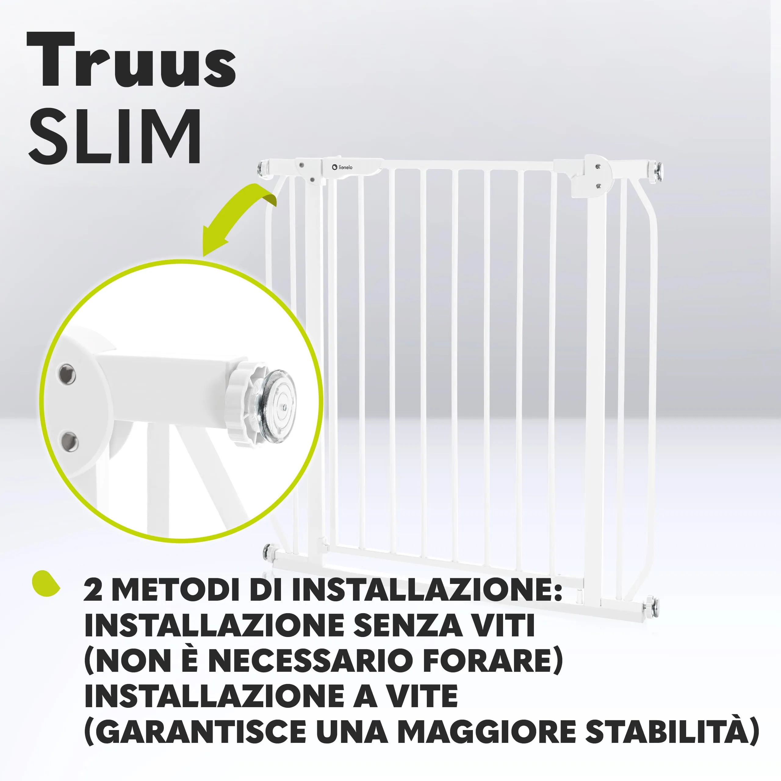 Lionelo Truus Slim Cancelletto di Sicurezza Larghezza Regolabile 75-105 cm - immagine 3