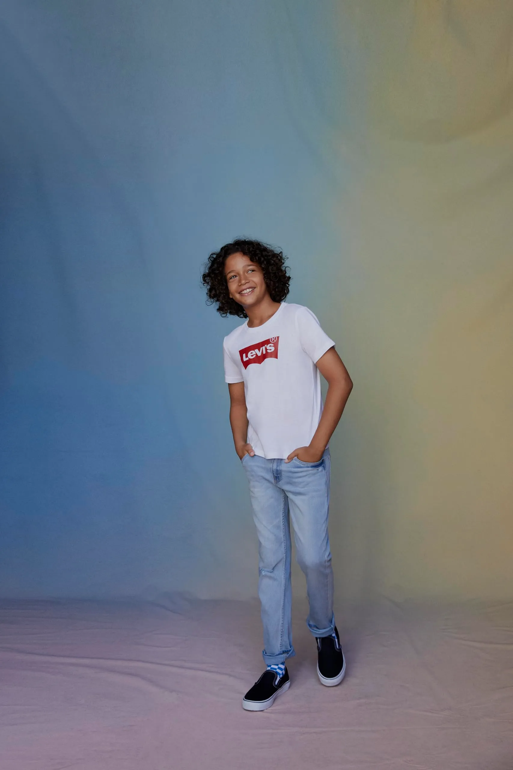 Levi's Batwing Tee T-shirt, Bianco, 6 anni - immagine 2