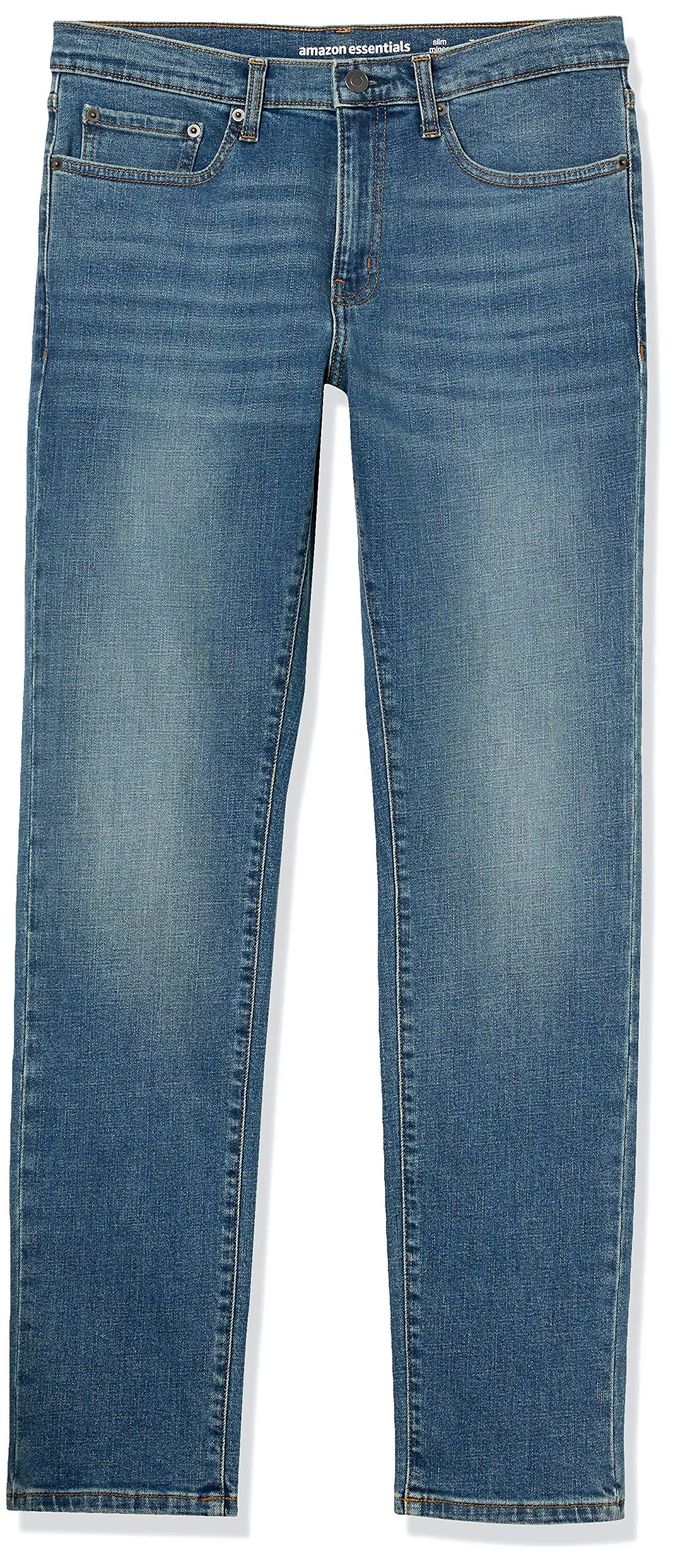 Amazon Essentials Slim Fit Jeans, Blu Medio Vintage, 31W / 28L - immagine 6