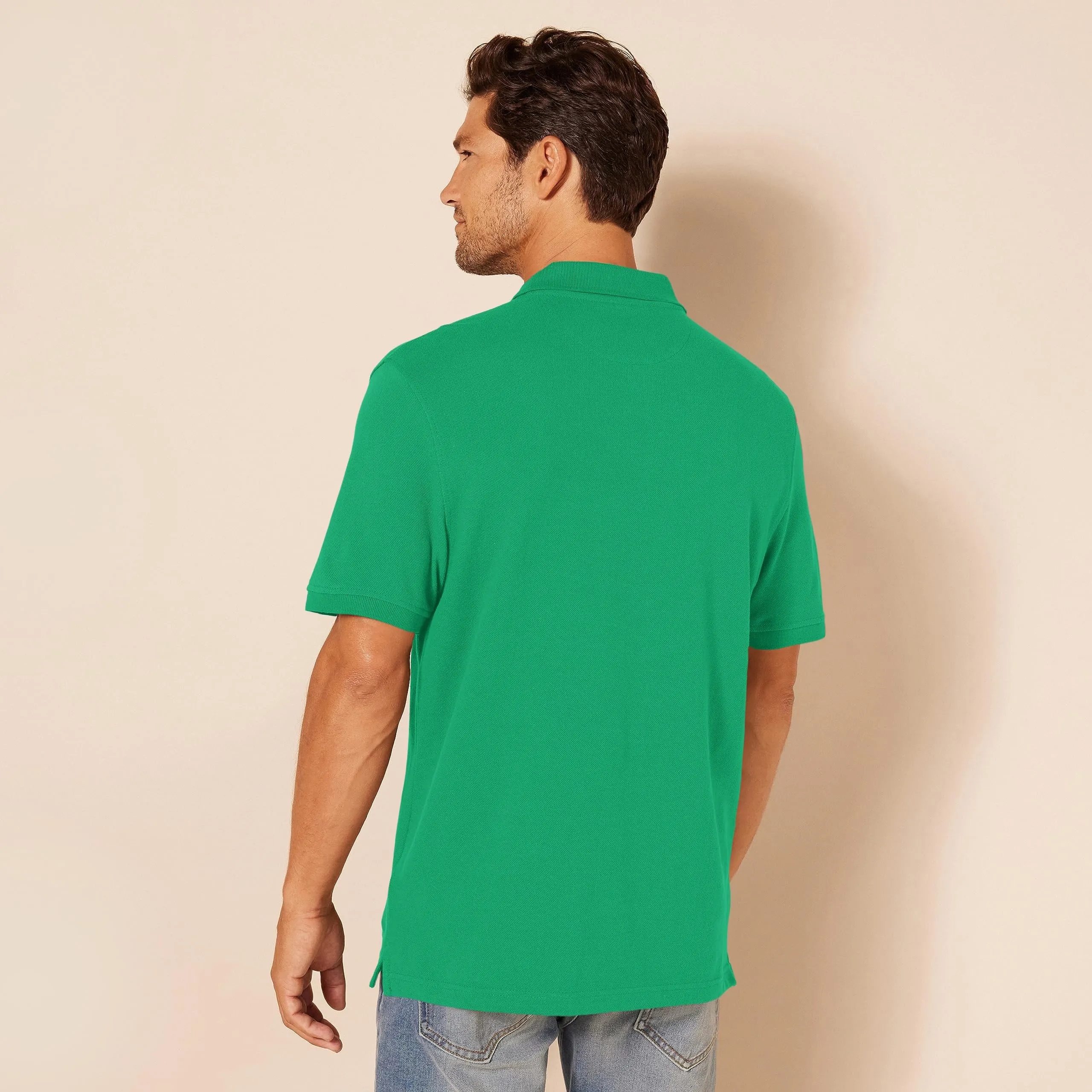 Amazon Essentials Polo in Piqué di Cotone Slim Uomo, Verde, XXL - immagine 3