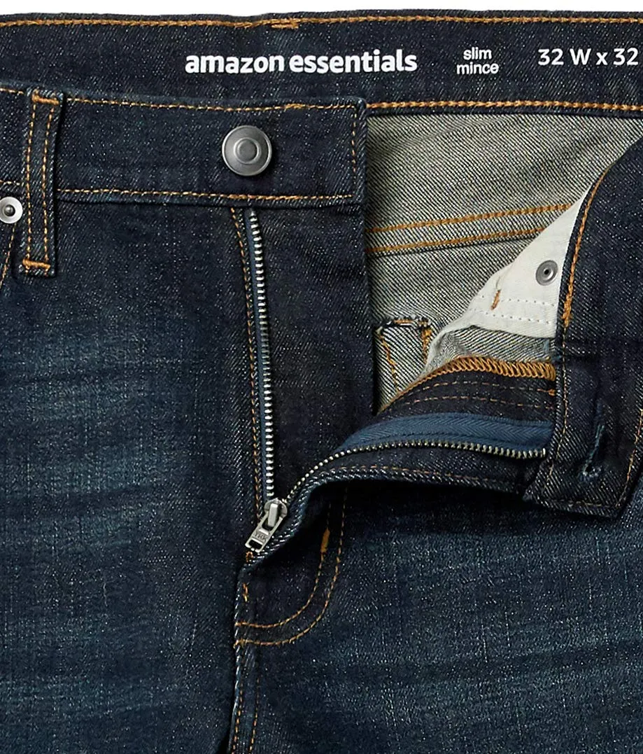 Amazon Essentials Slim Fit Jeans, Indaco Scuro, 30W / 28L - immagine 6