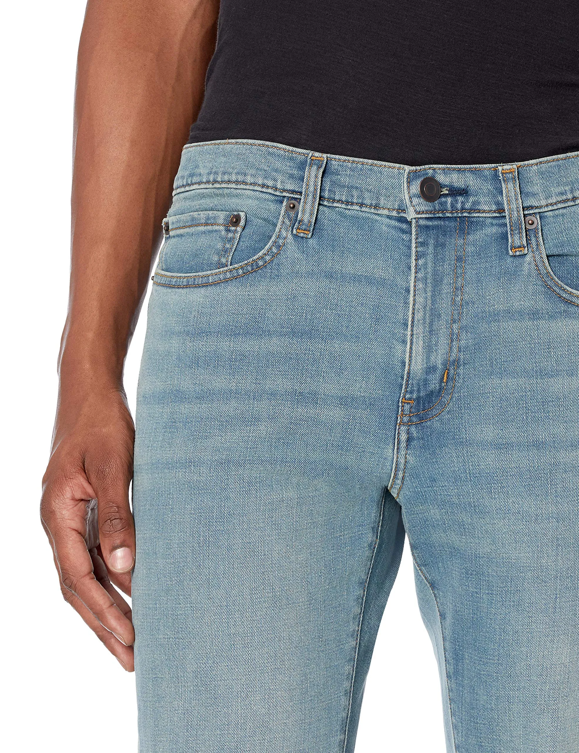 Amazon Essentials Slim Fit Jeans, Blu Chiaro Vintage, 30W / 30L - immagine 4
