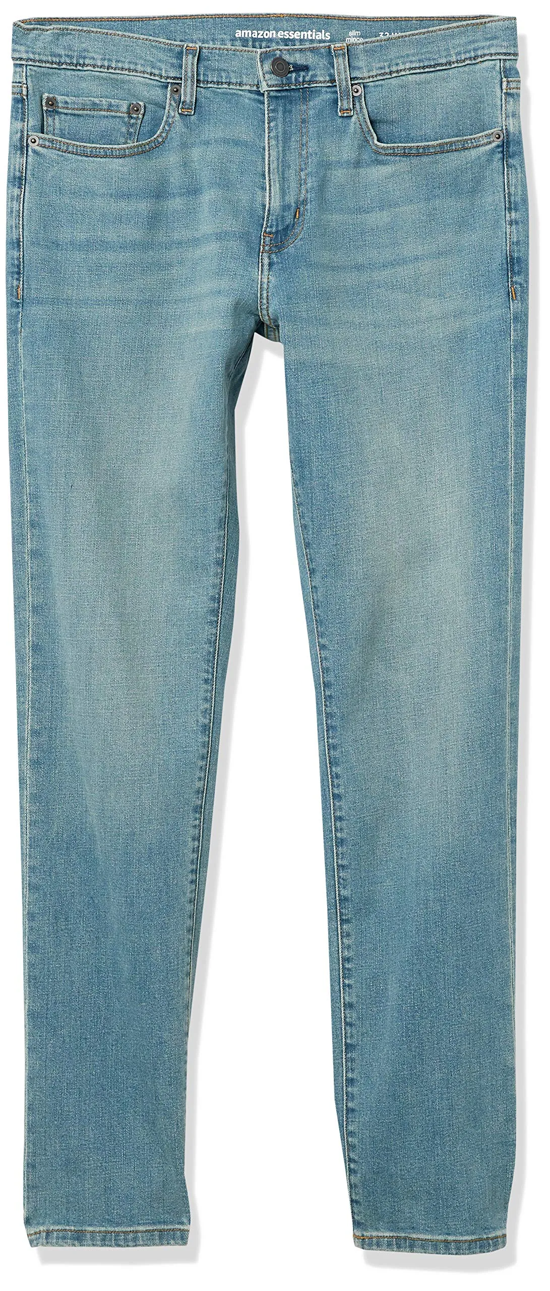 Amazon Essentials Slim Fit Jeans, Blu Chiaro Vintage, 30W / 30L - immagine 5