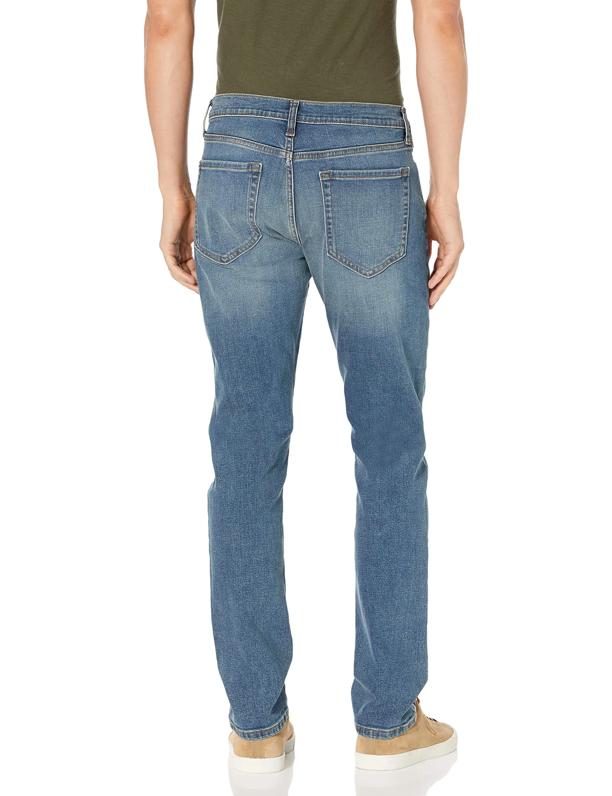 Amazon Essentials Slim Fit Jeans, Blu Medio Vintage, 35W / 29L - immagine 3