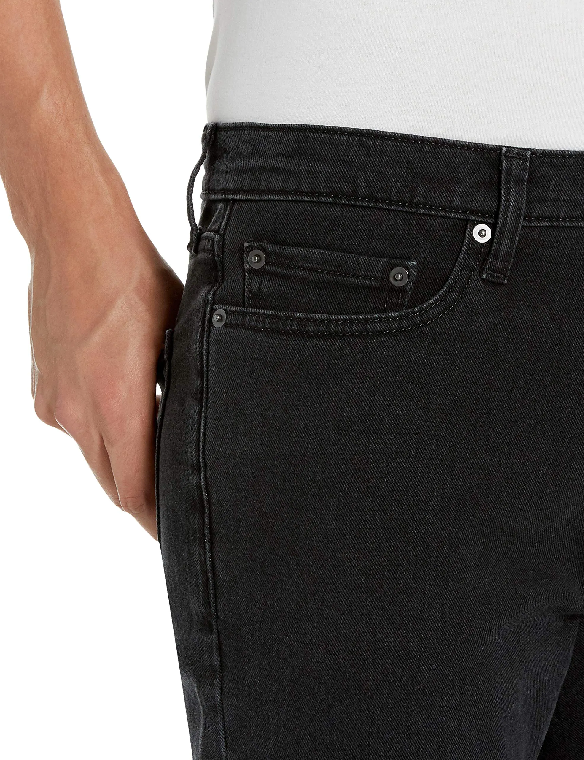 Amazon Essentials Slim Fit Jeans, Nero Slavato, 36W / 33L - immagine 4