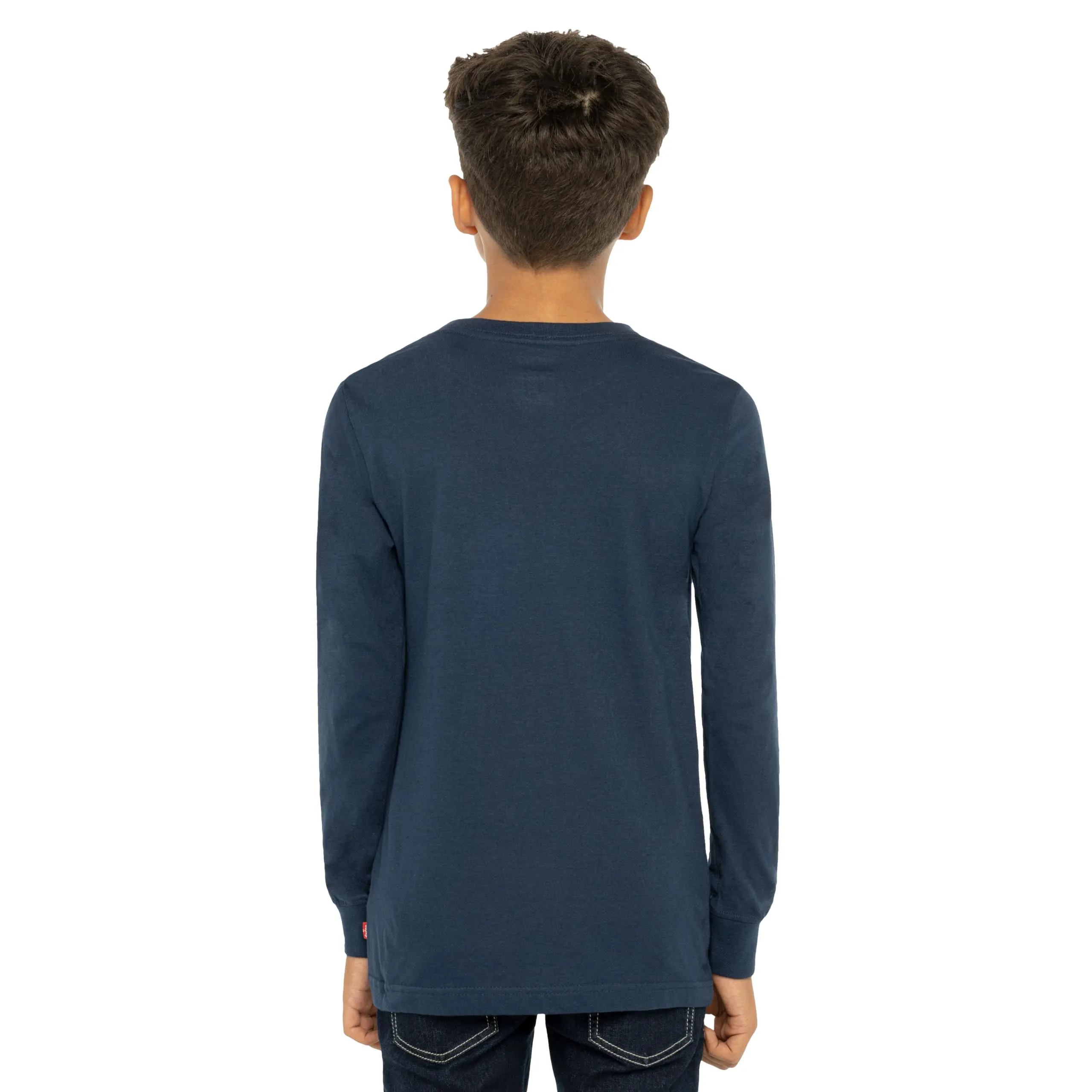 Levi's Kids Boys Batwing Long Sleeve T-shirt - Dress Blues - immagine 2